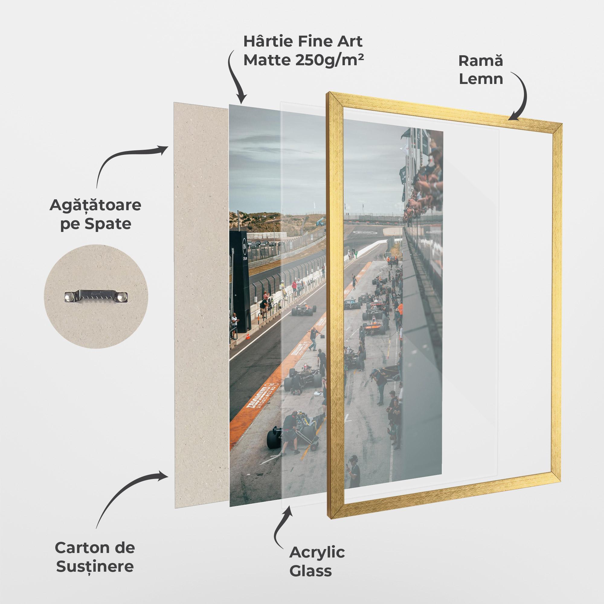 Poster Înrămat Fromula 1 Cars mockup 1