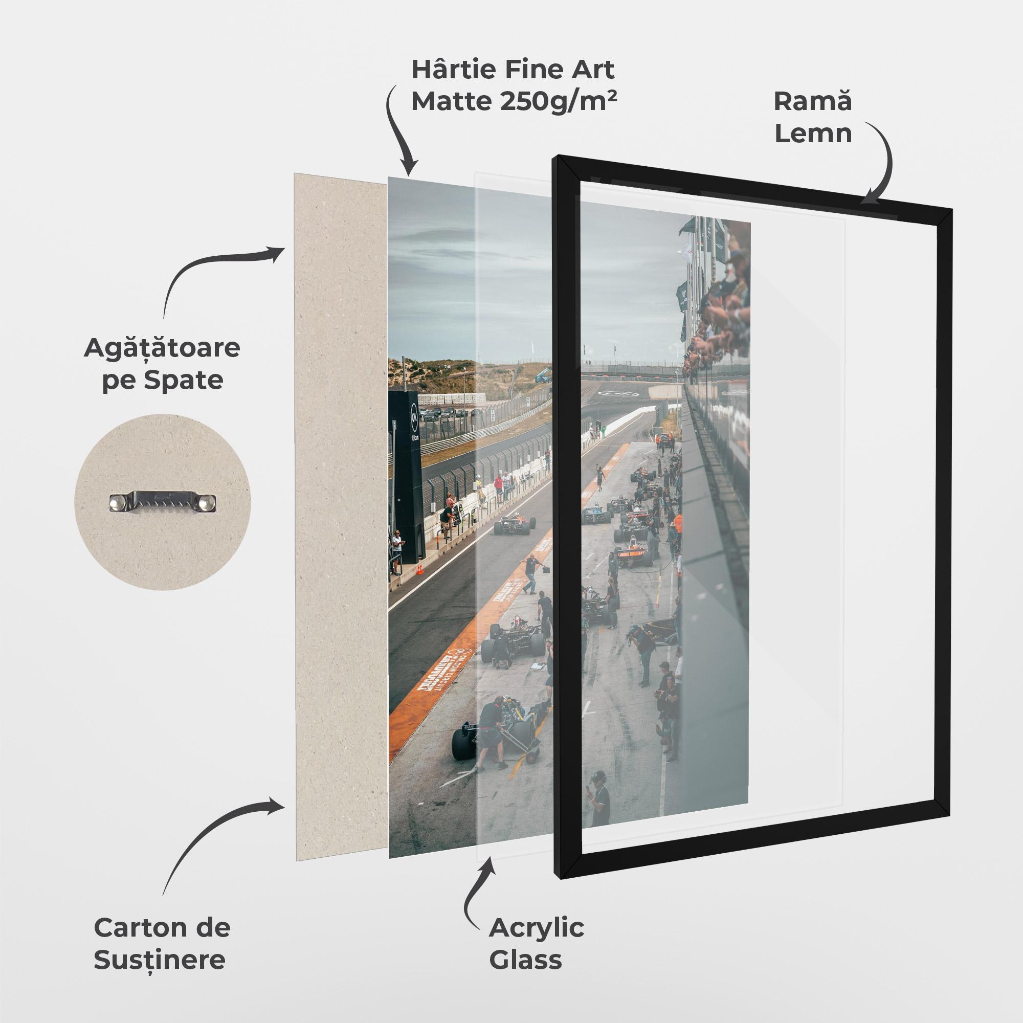 Poster Înrămat Fromula 1 Cars mockup 1