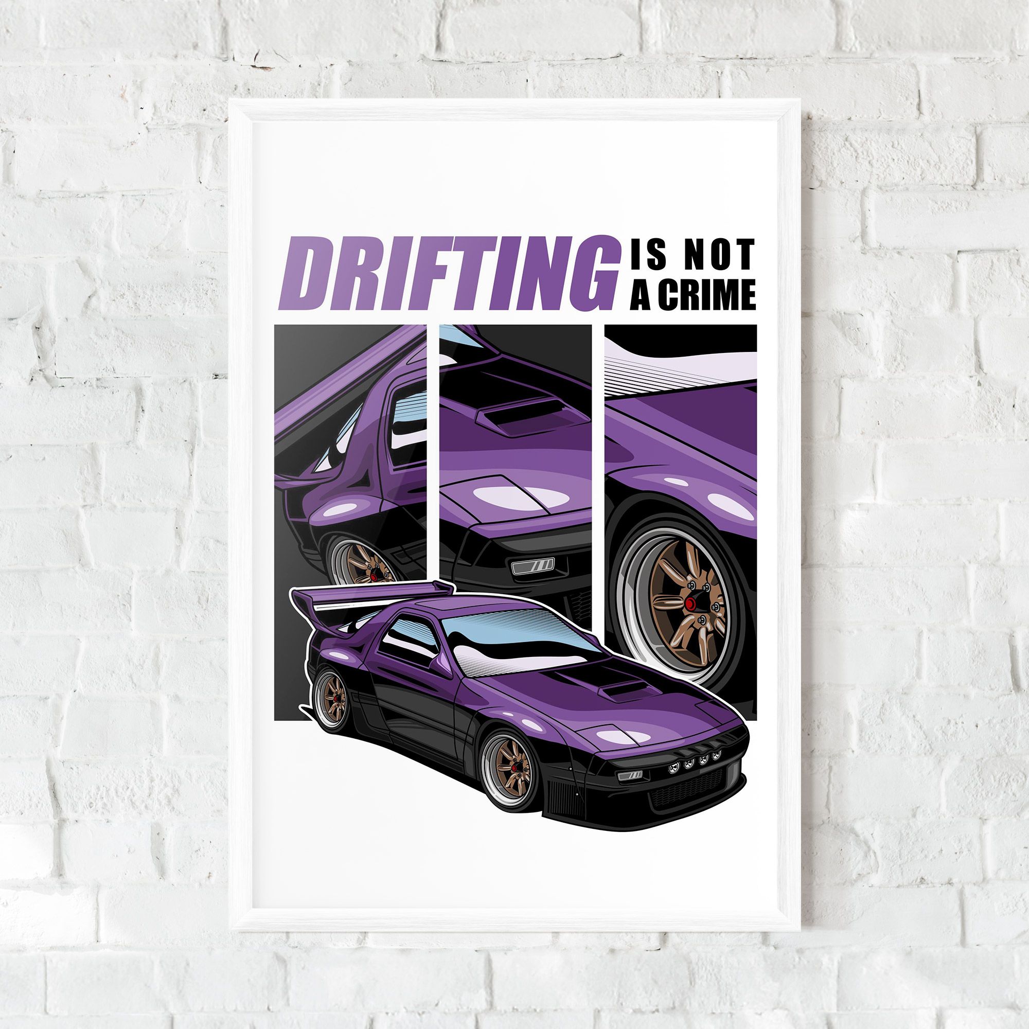 Drift Purple Car mockup 0