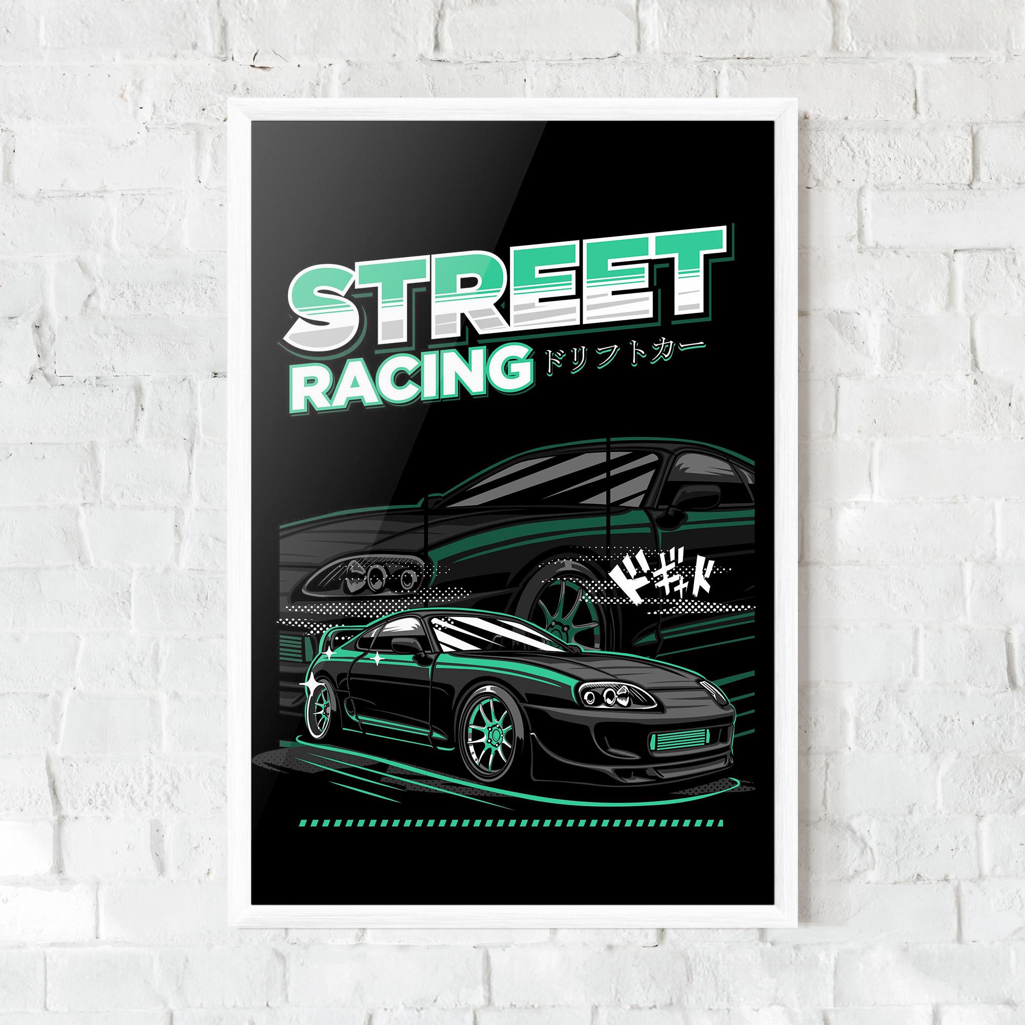 Poster Înrămat Street Racing mockup 0