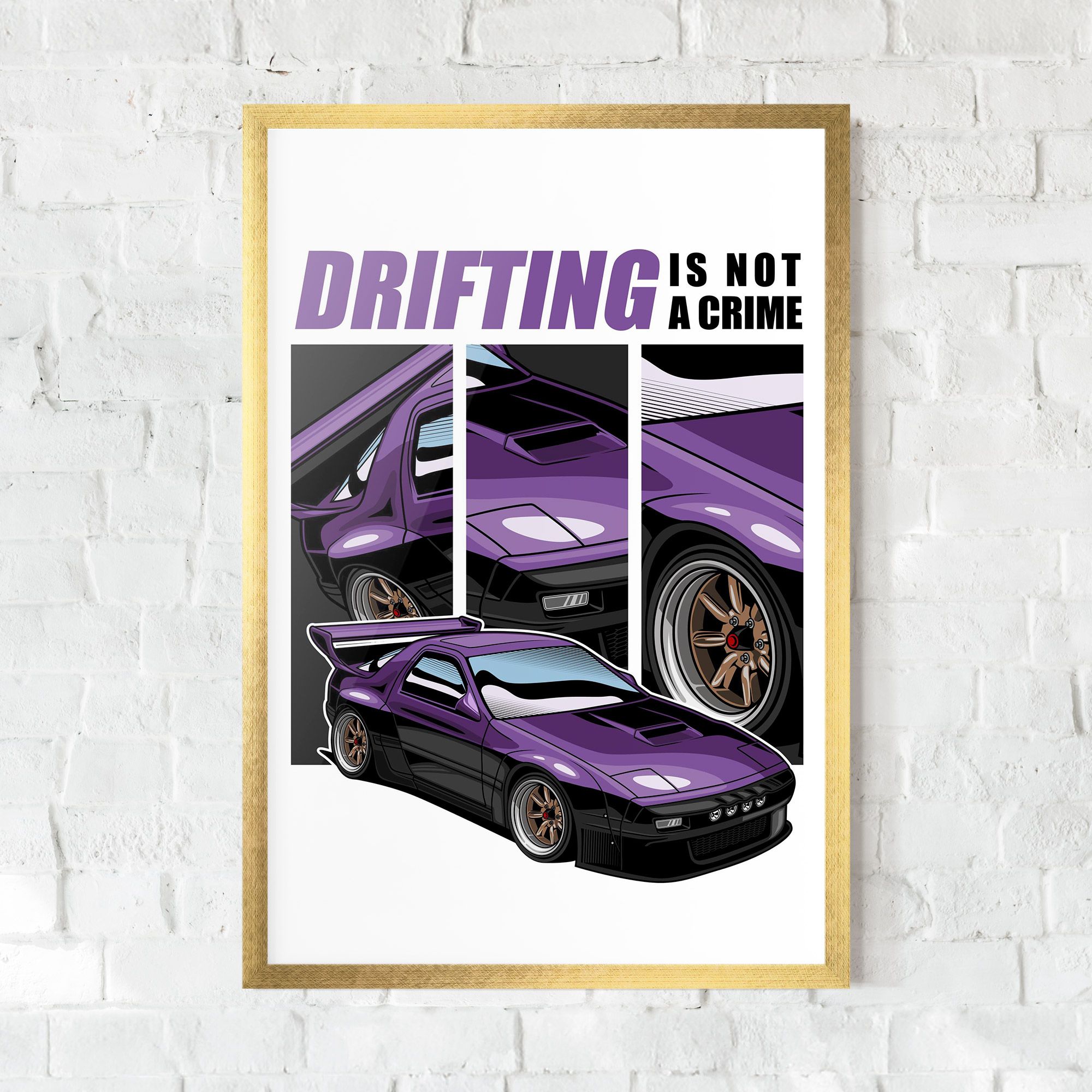 Drift Purple Car mockup 0