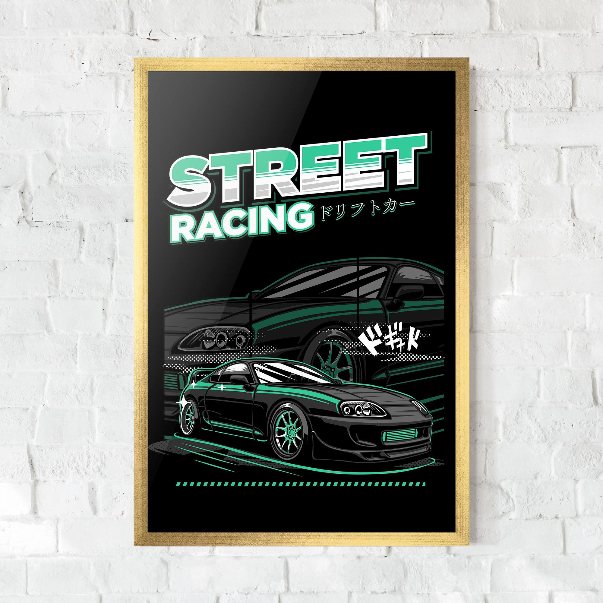 Poster Înrămat Street Racing mockup 0