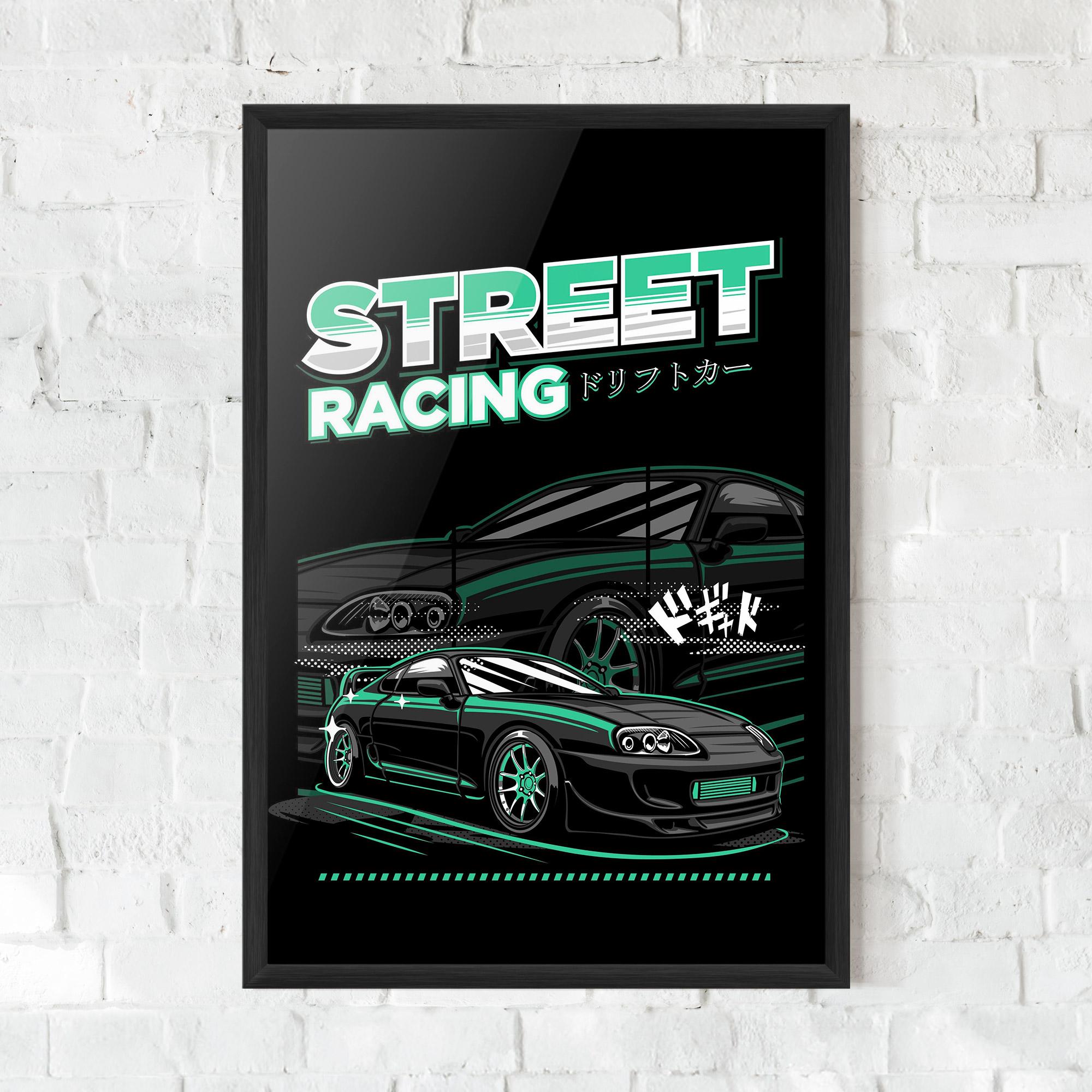 Poster Înrămat Street Racing mockup 0