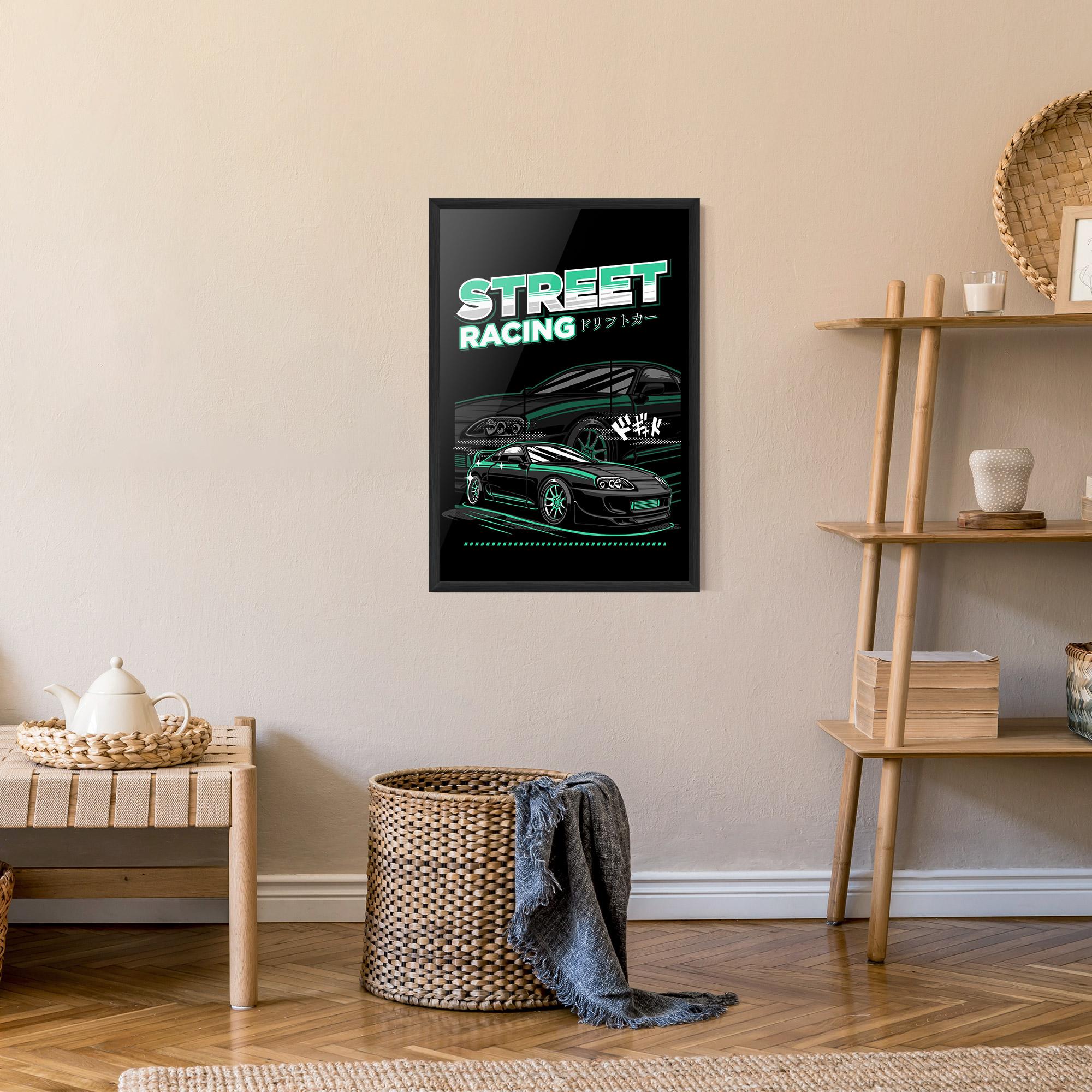 Poster Înrămat Street Racing mockup 9