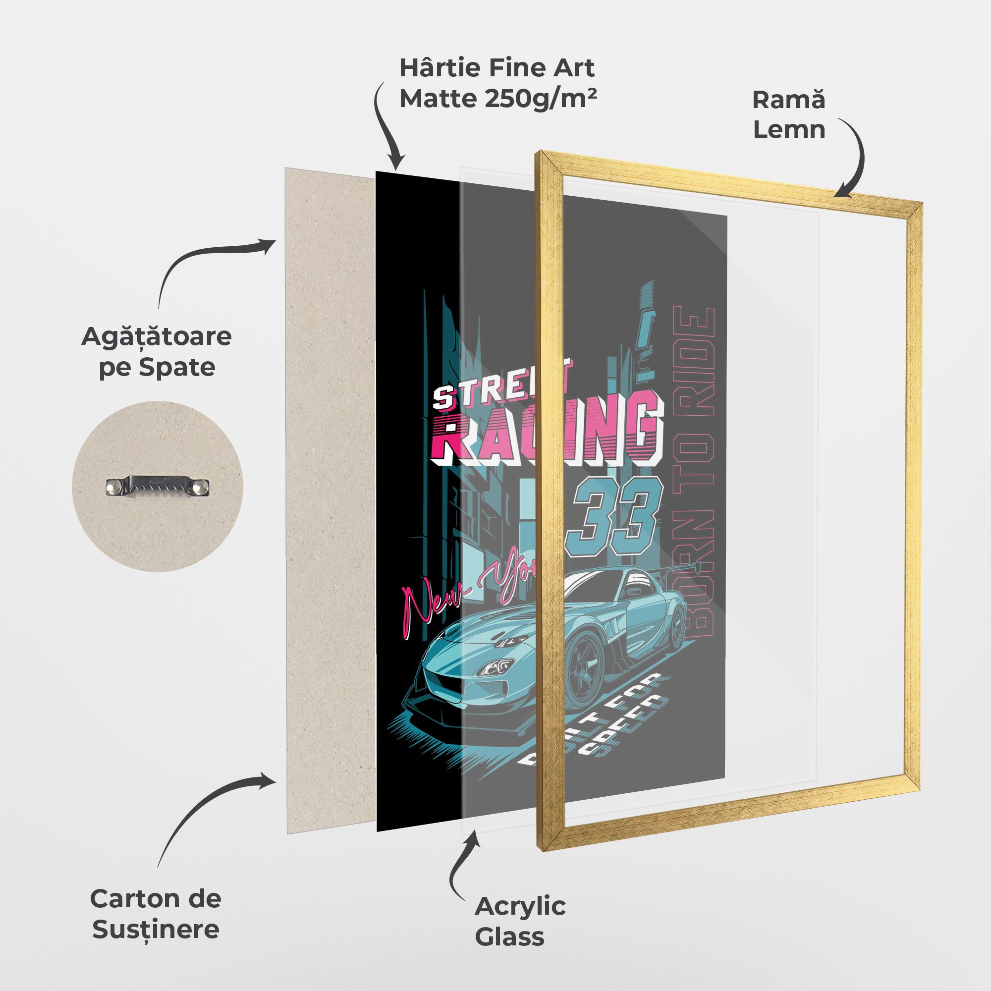 Blue Born To Ride mockup 1