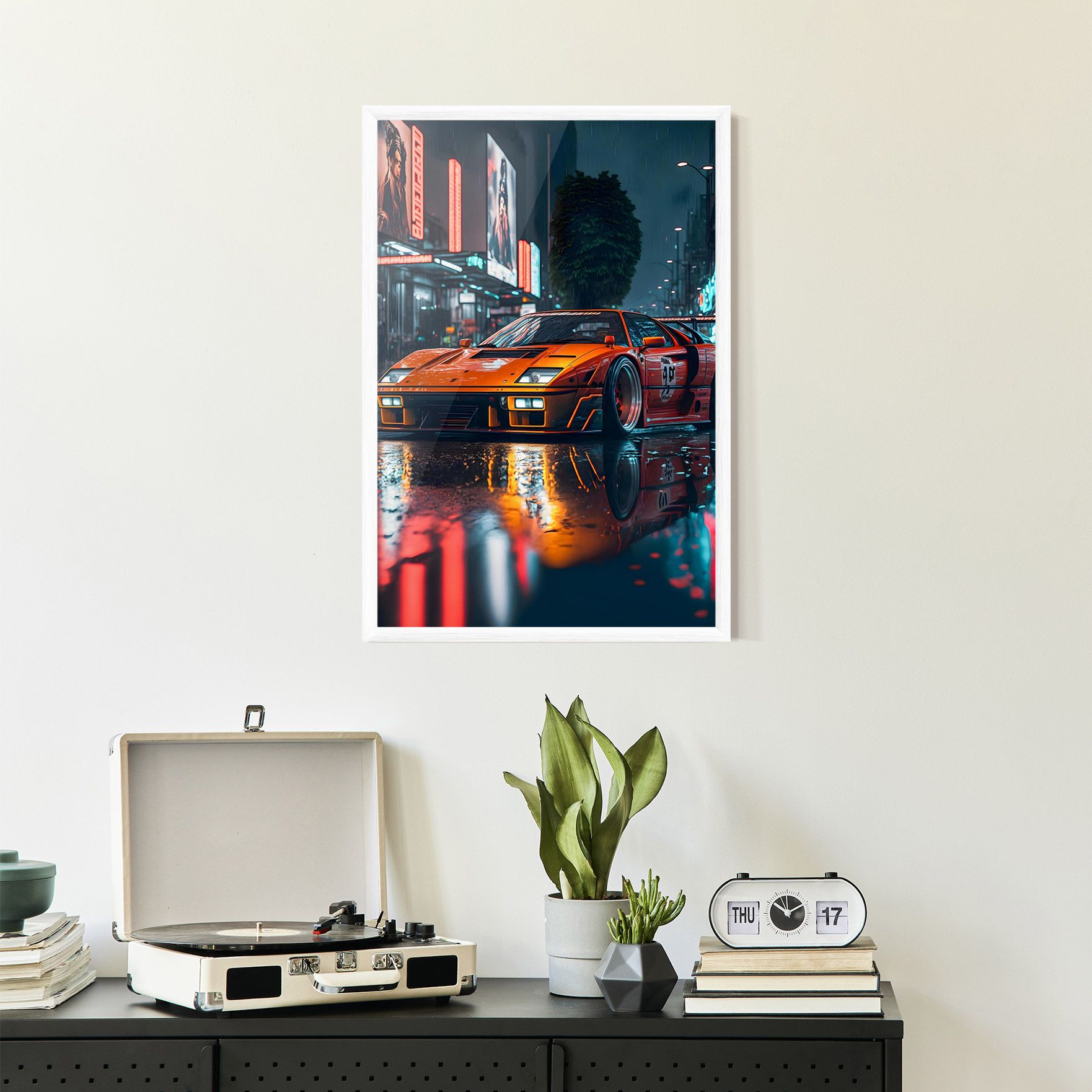 Orange Super Car mockup 2