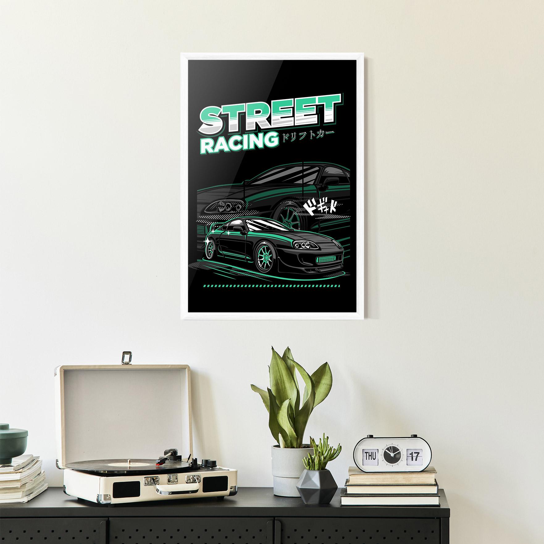 Poster Înrămat Street Racing mockup 2