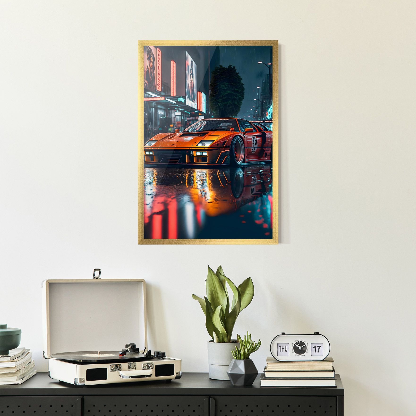 Orange Super Car mockup 2