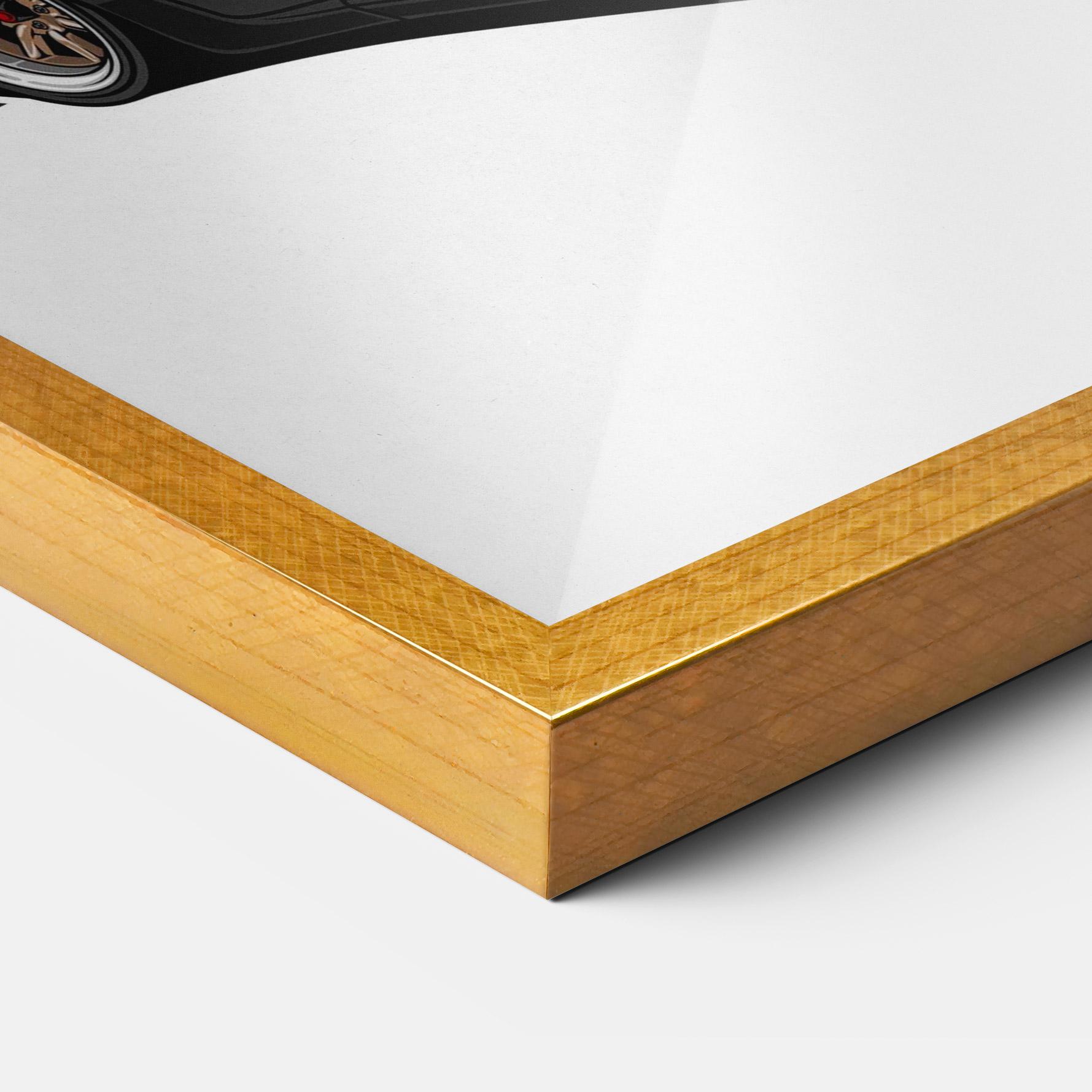 Poster Înrămat Drift Purple Car mockup 3