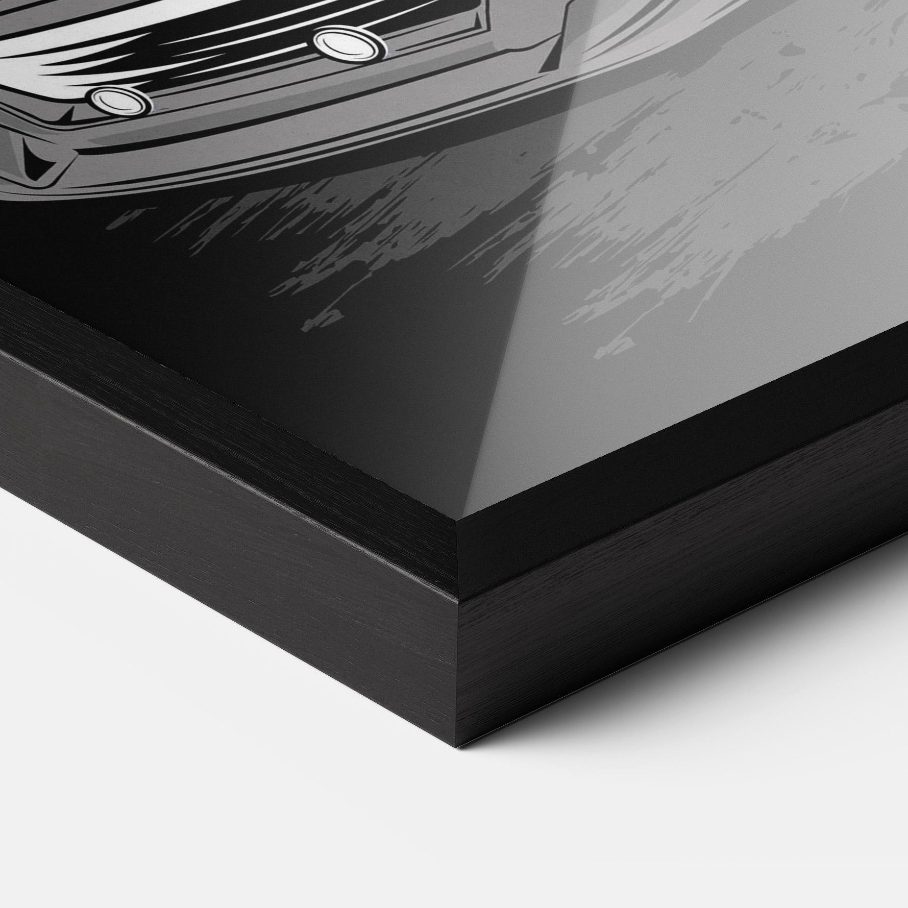 Poster Înrămat Grey Cool Car mockup 3