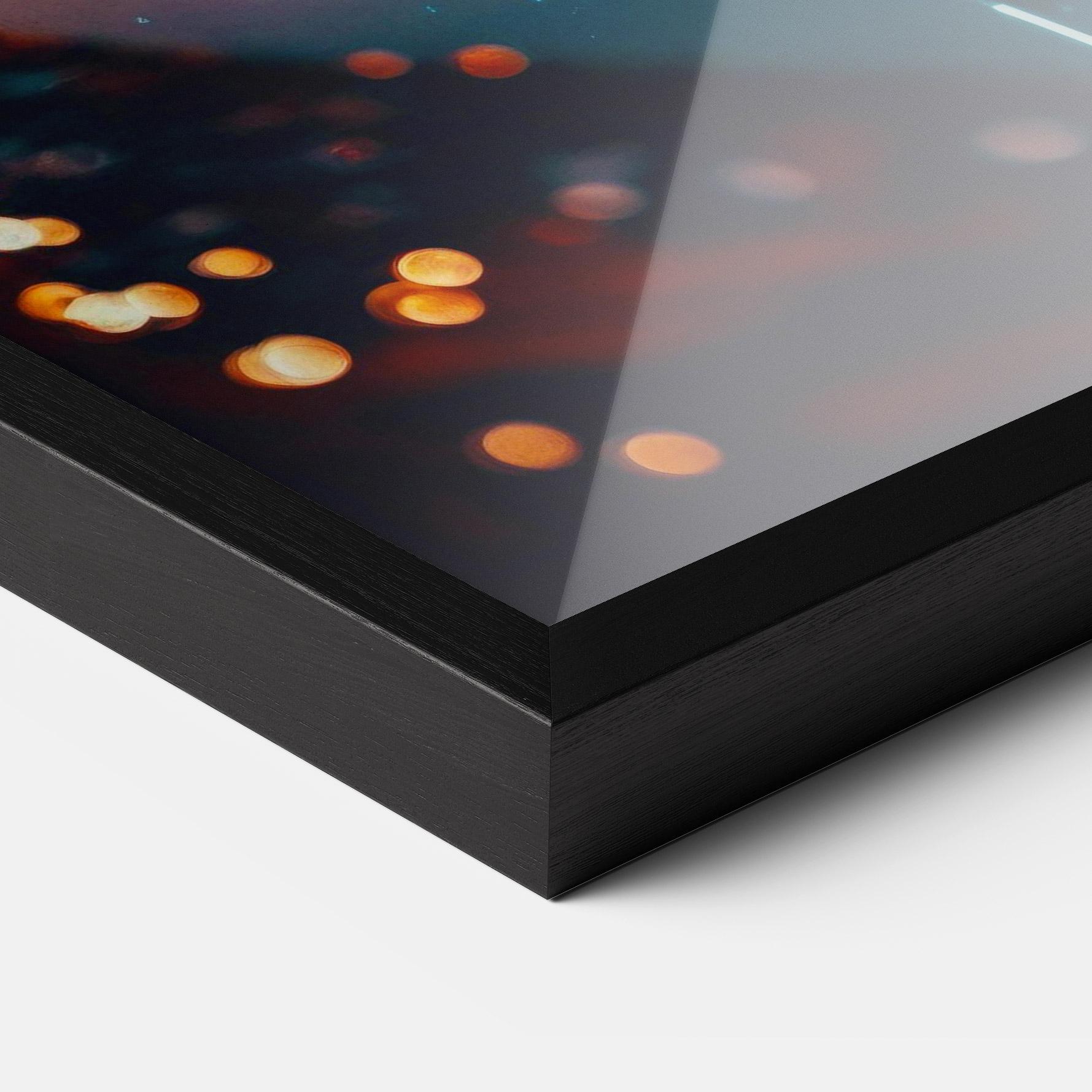 Poster Înrămat Rainy Sport Car mockup 3