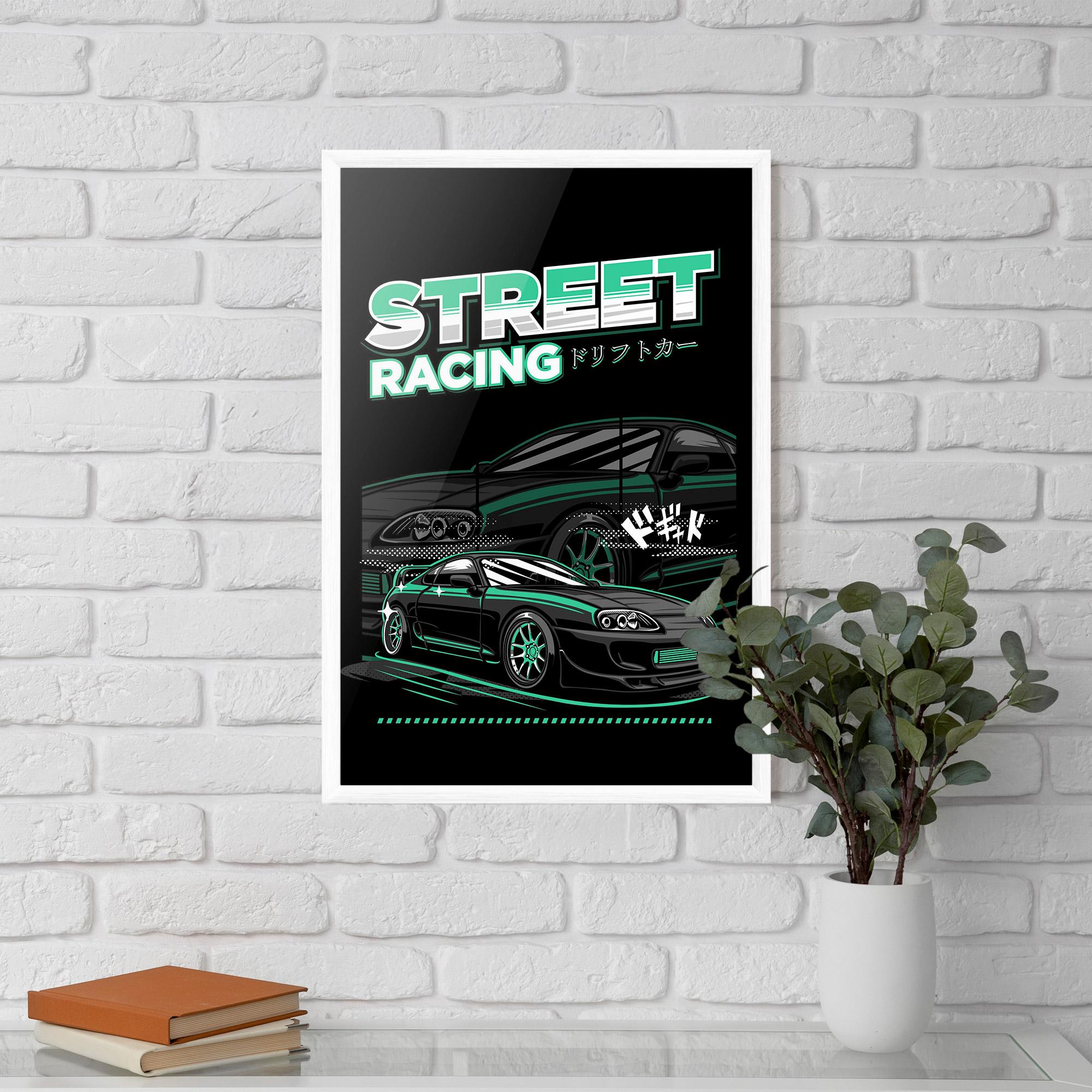 Poster Înrămat Street Racing mockup 5