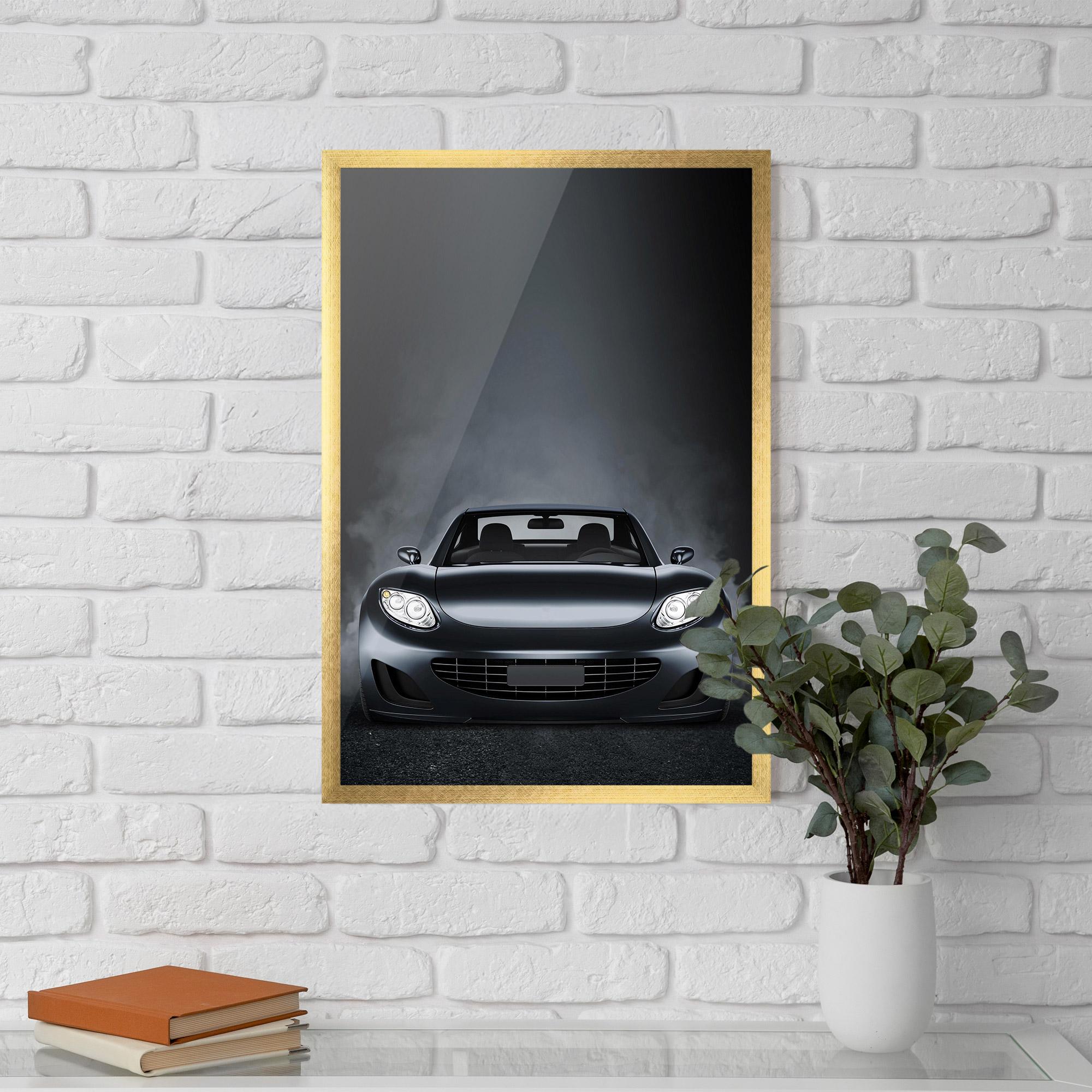 Poster Înrămat Black Front Car mockup 5