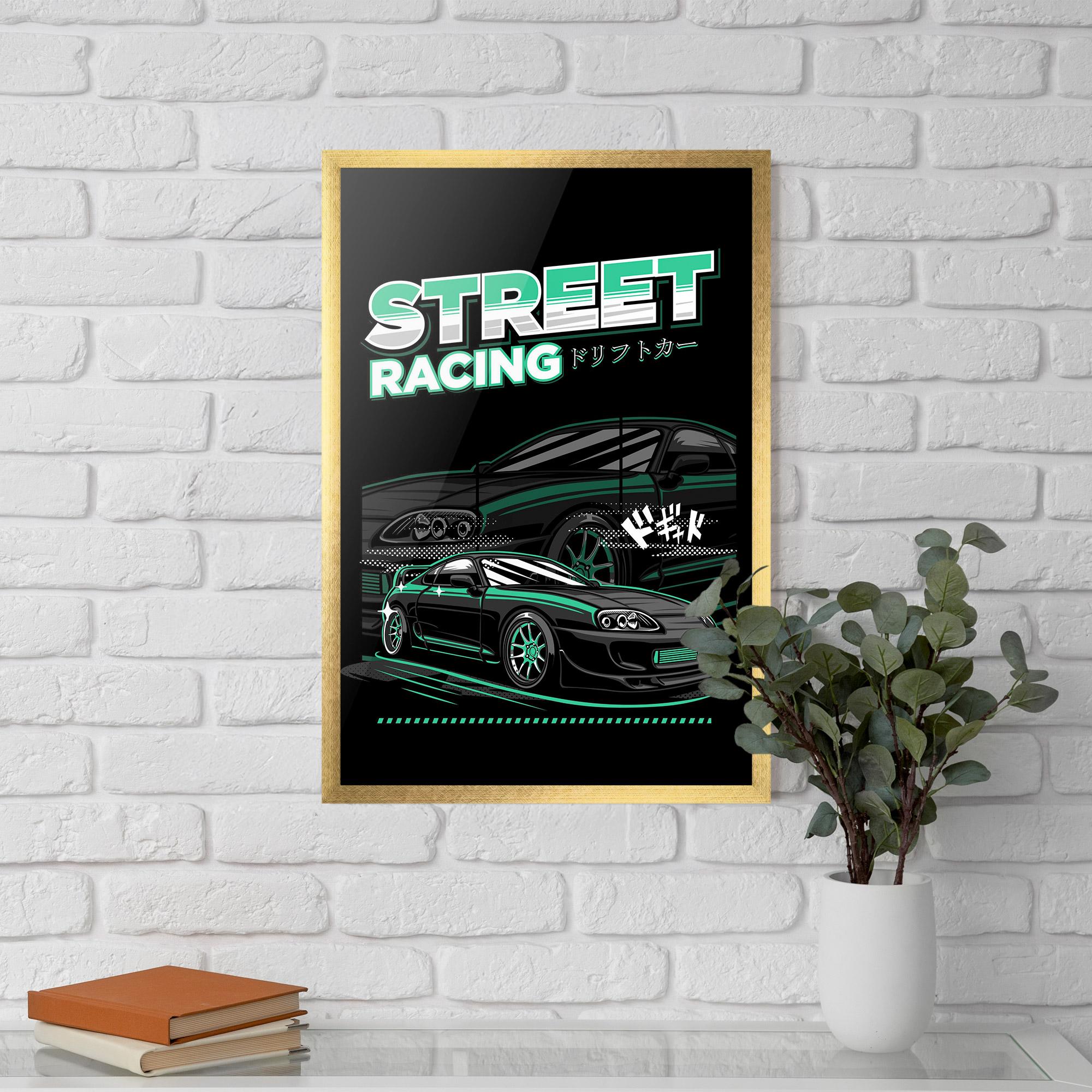 Poster Înrămat Street Racing mockup 5