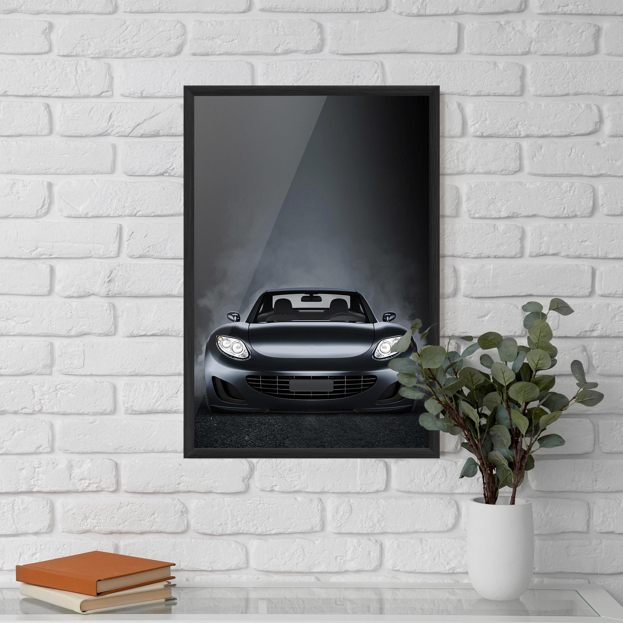 Poster Înrămat Black Front Car mockup 5