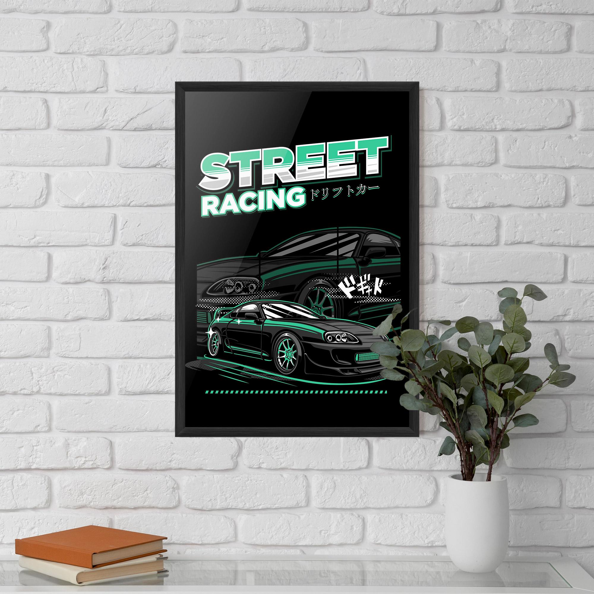 Poster Înrămat Street Racing mockup 5