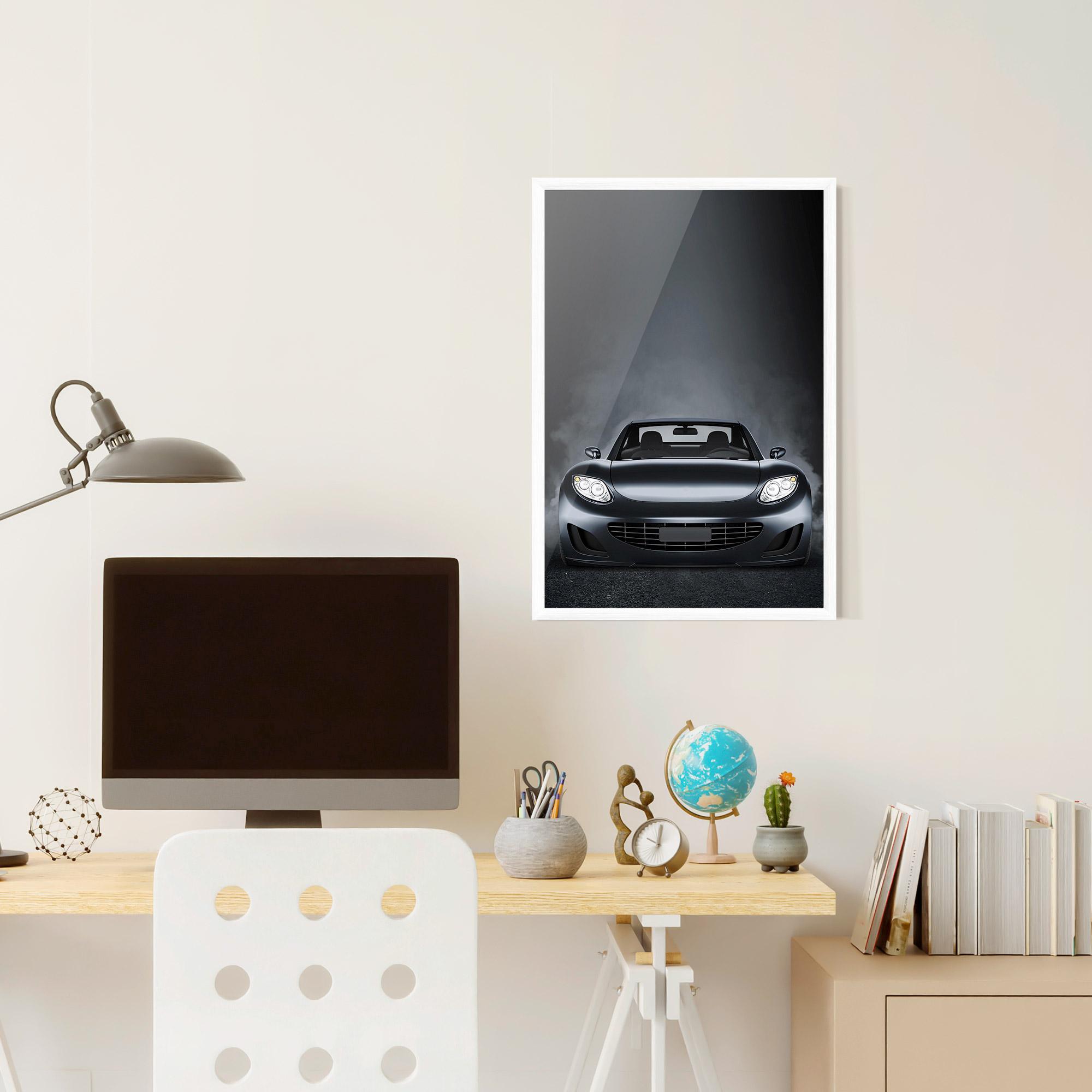 Poster Înrămat Black Front Car mockup 6