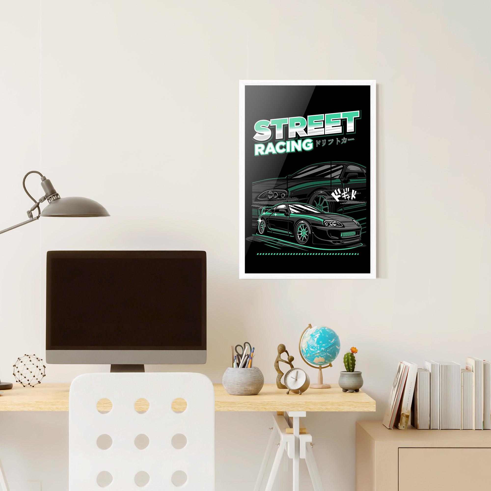 Poster Înrămat Street Racing mockup 6