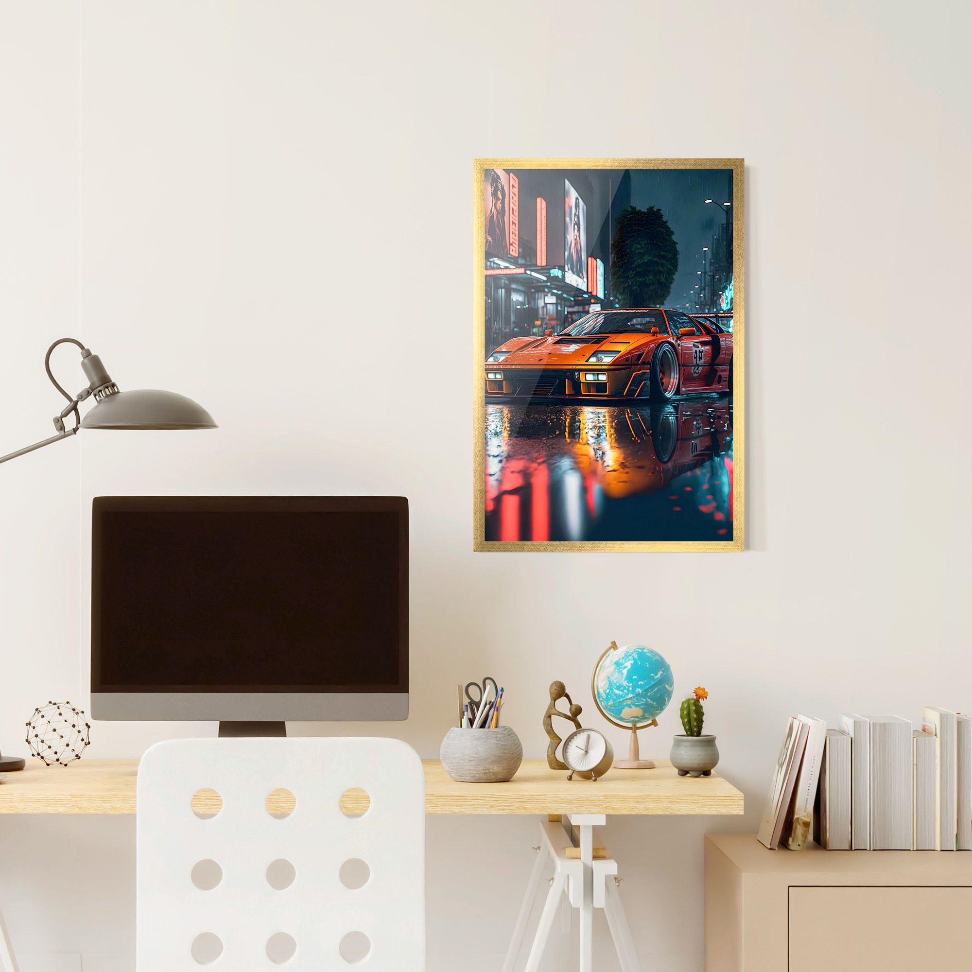 Orange Super Car mockup 6