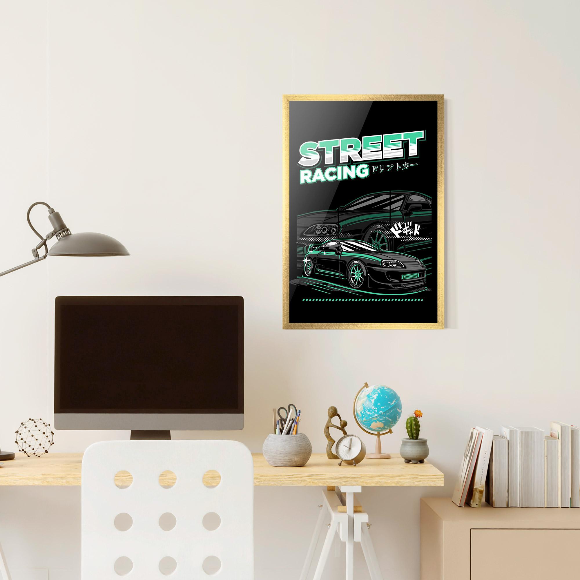 Poster Înrămat Street Racing mockup 6