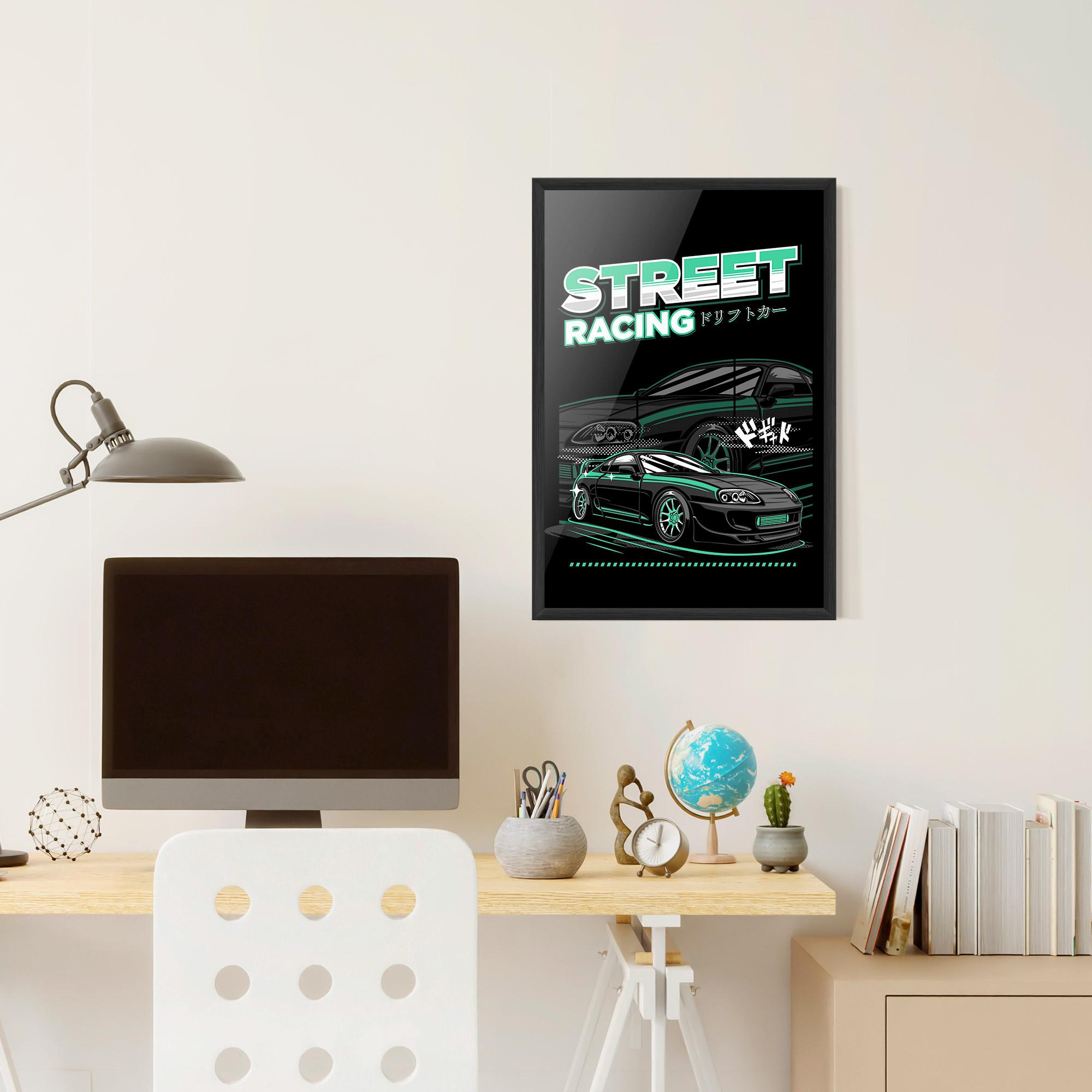 Poster Înrămat Street Racing mockup 6