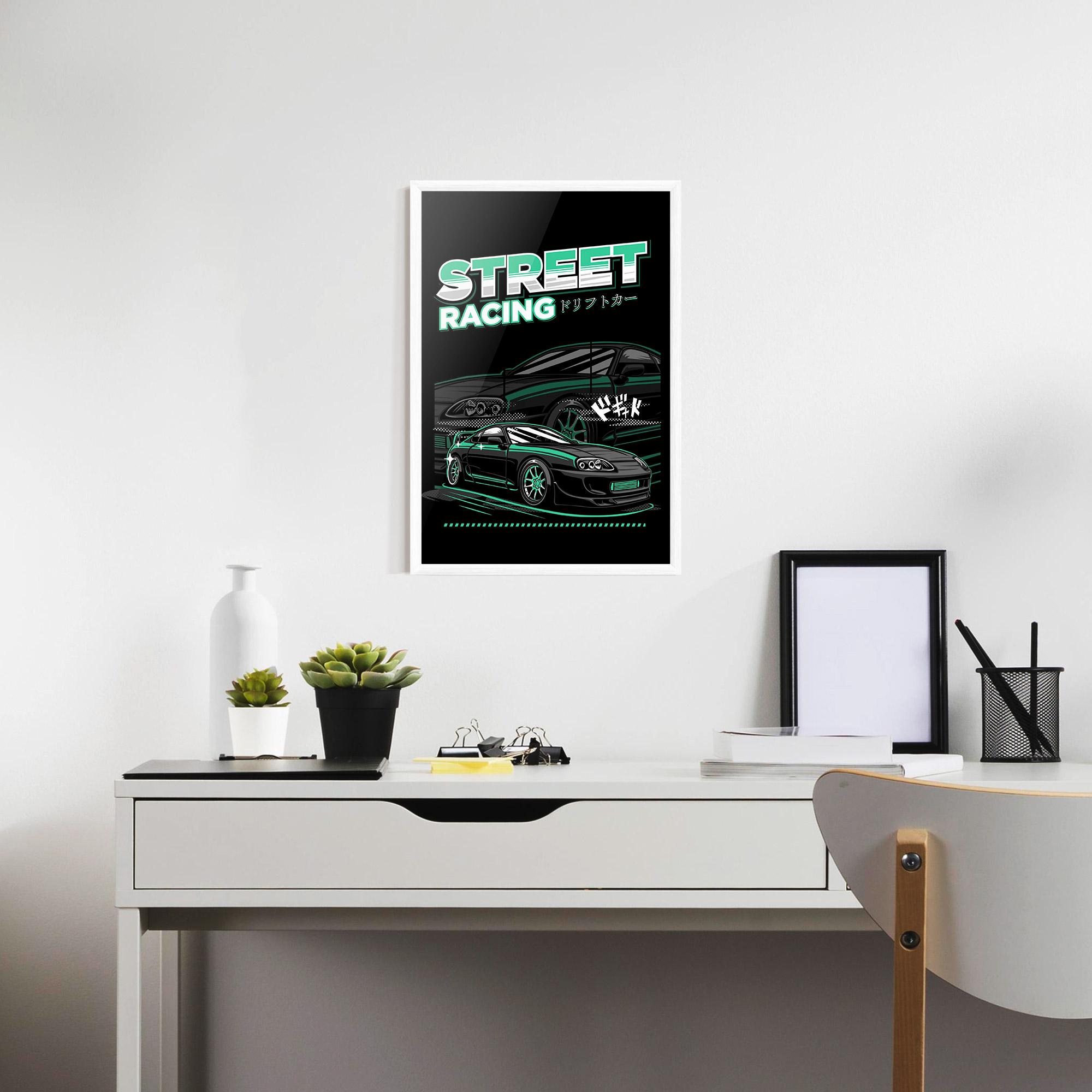 Poster Înrămat Street Racing mockup 7