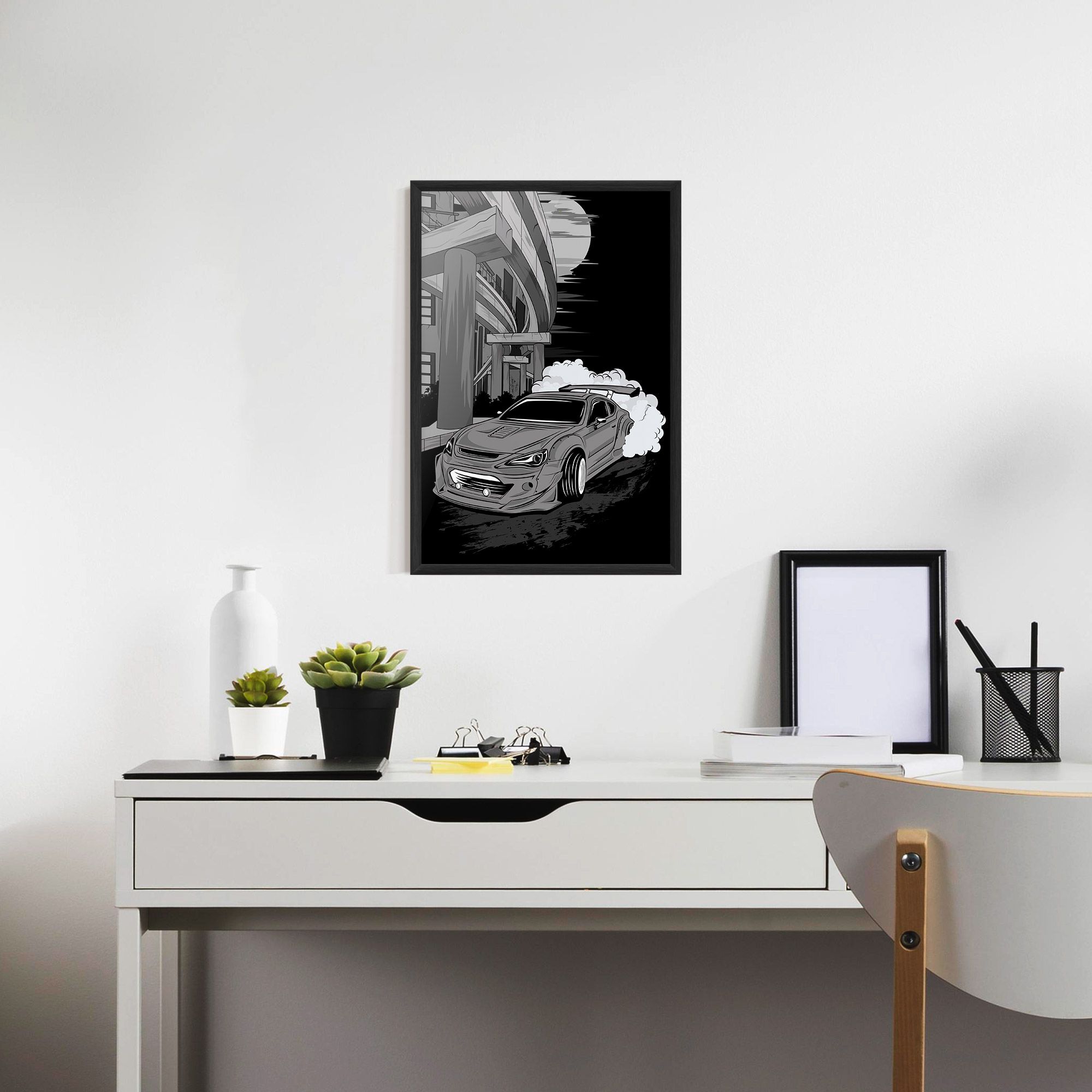 Grey Cool Car mockup 7