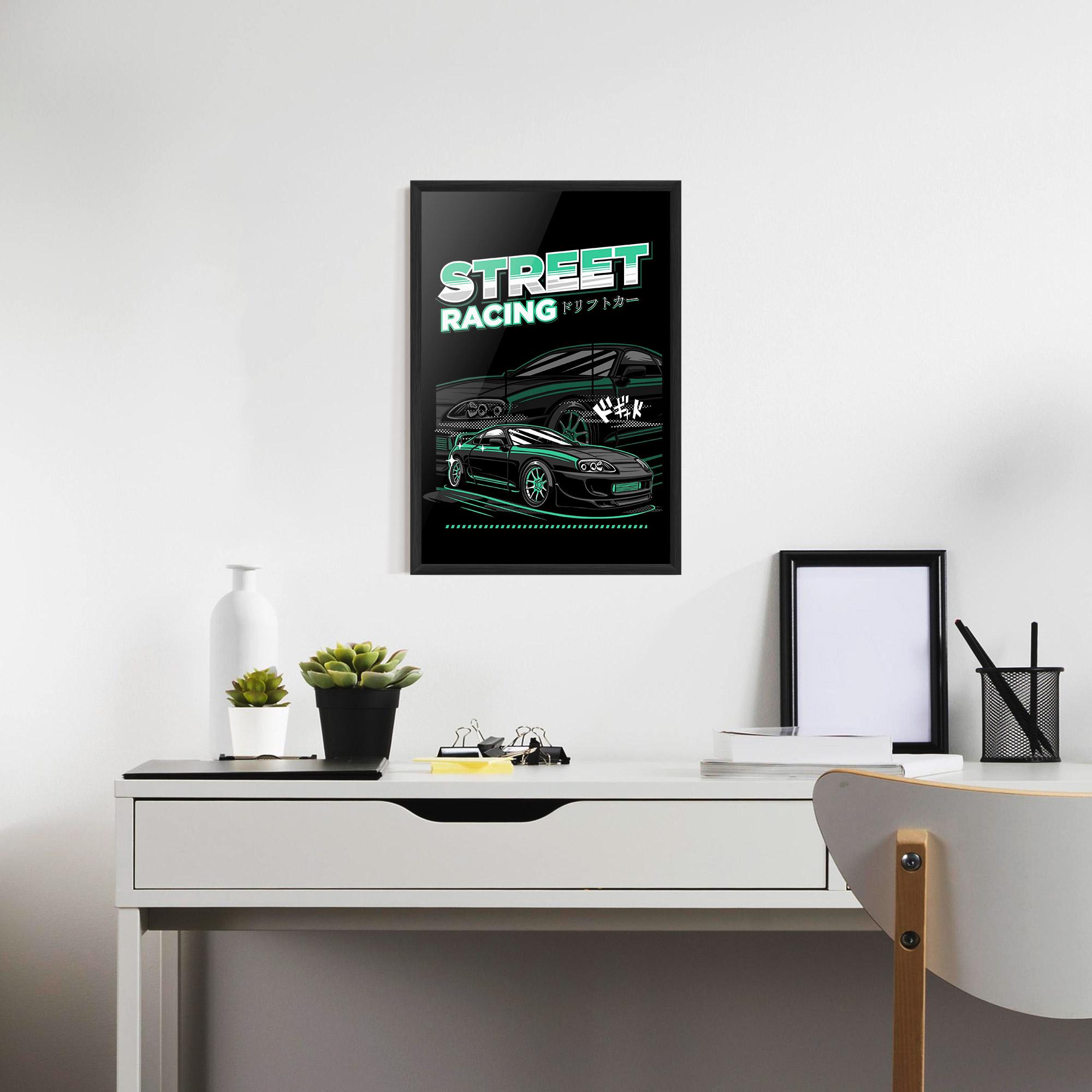 Poster Înrămat Street Racing mockup 7