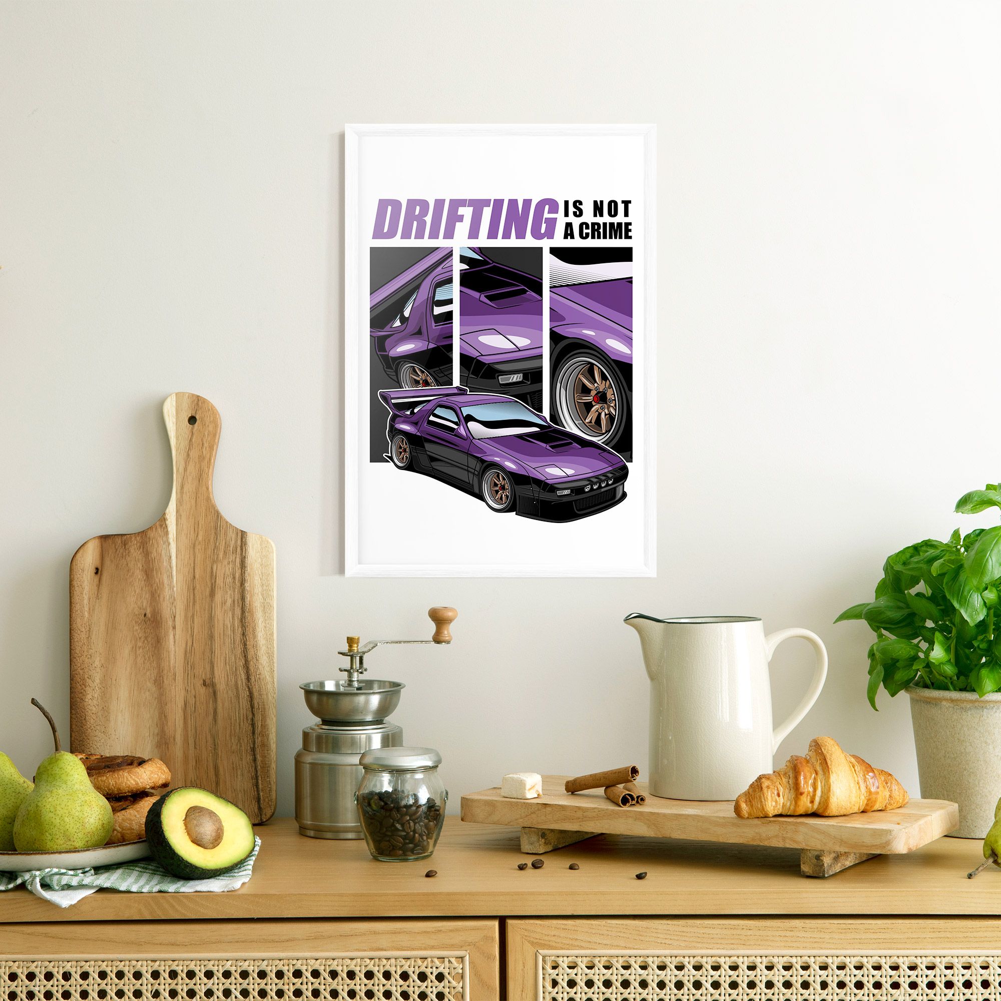 Drift Purple Car mockup 8