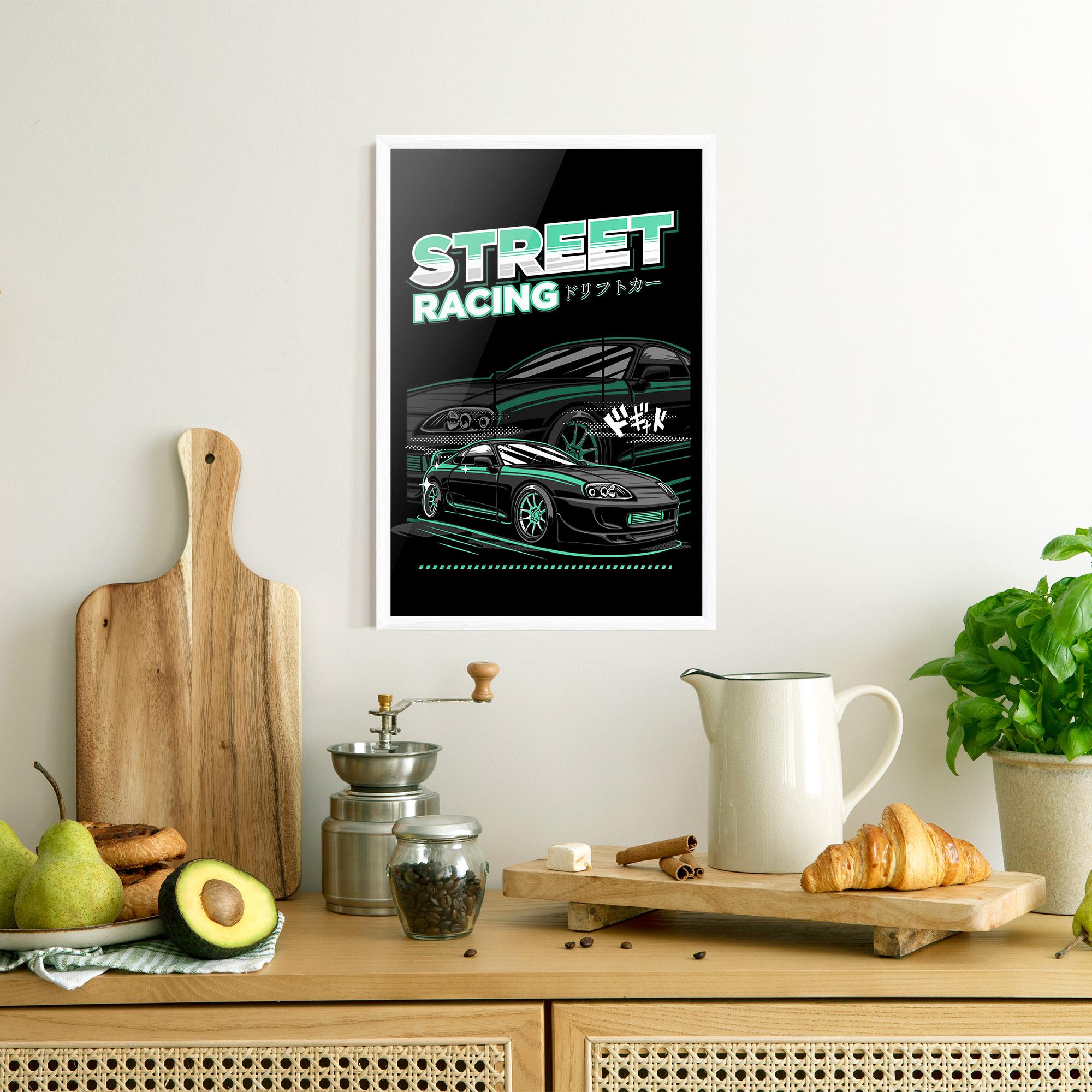 Poster Înrămat Street Racing mockup 8
