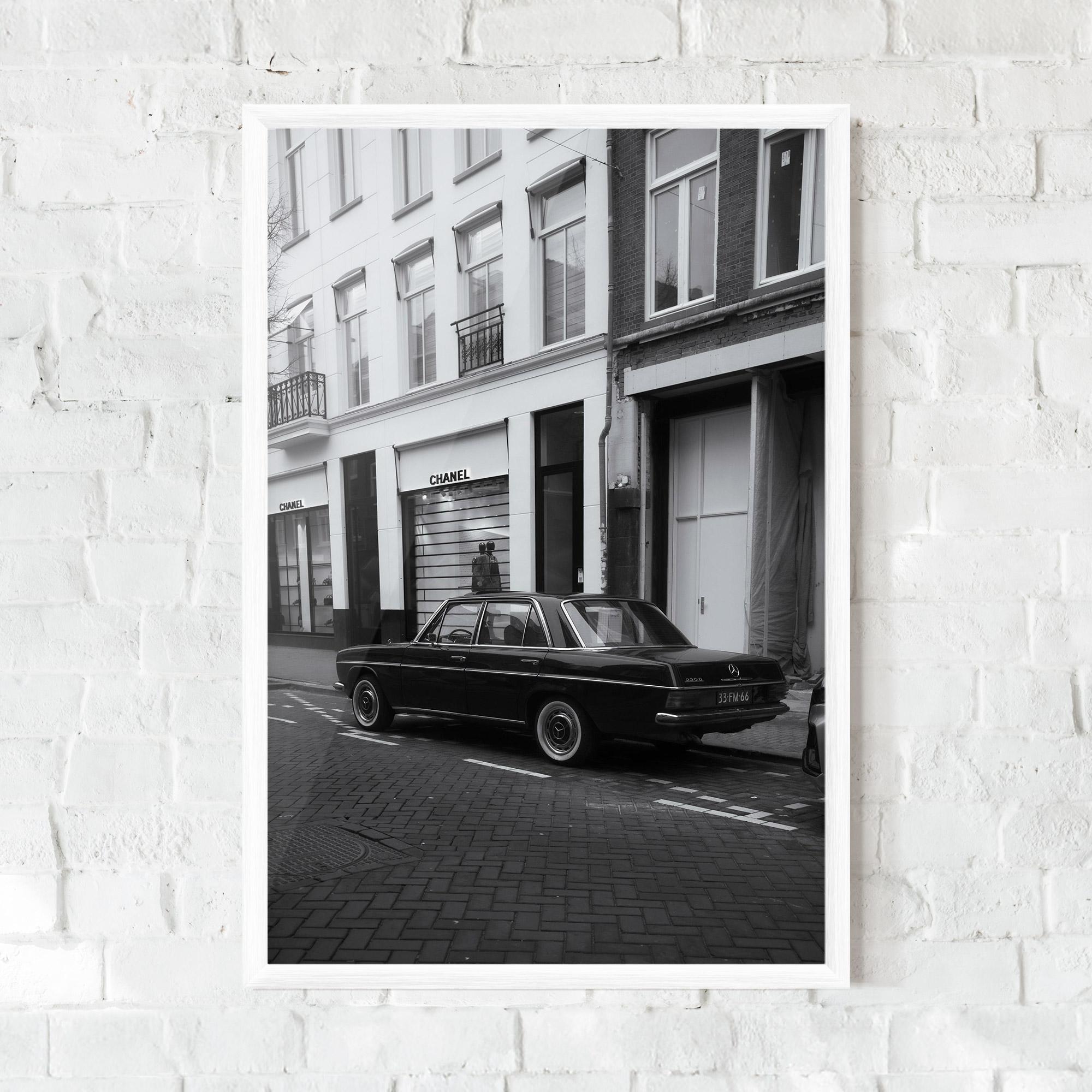 Poster Înrămat Black Old Car mockup 0