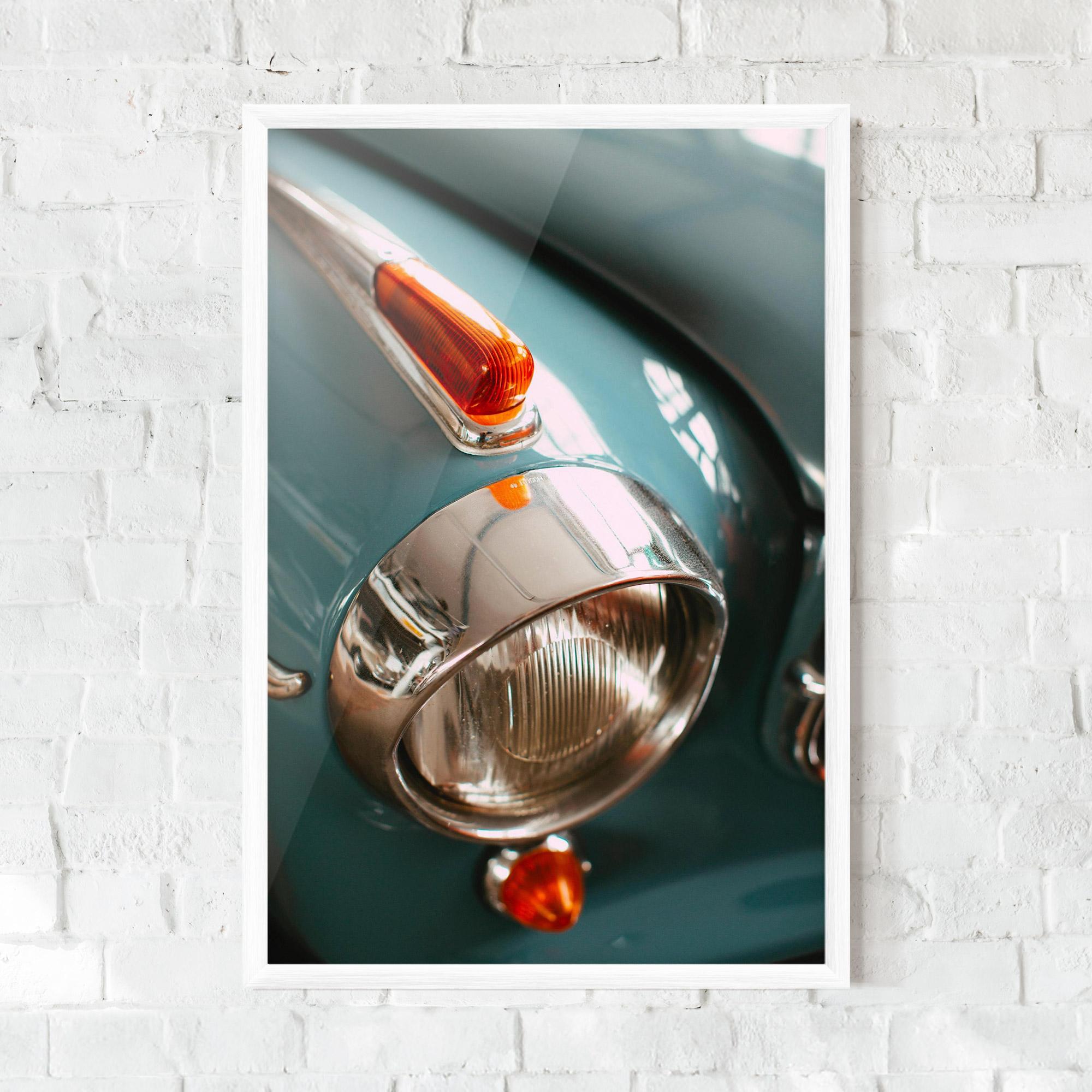 Poster Înrămat Green Closeup Car mockup 0