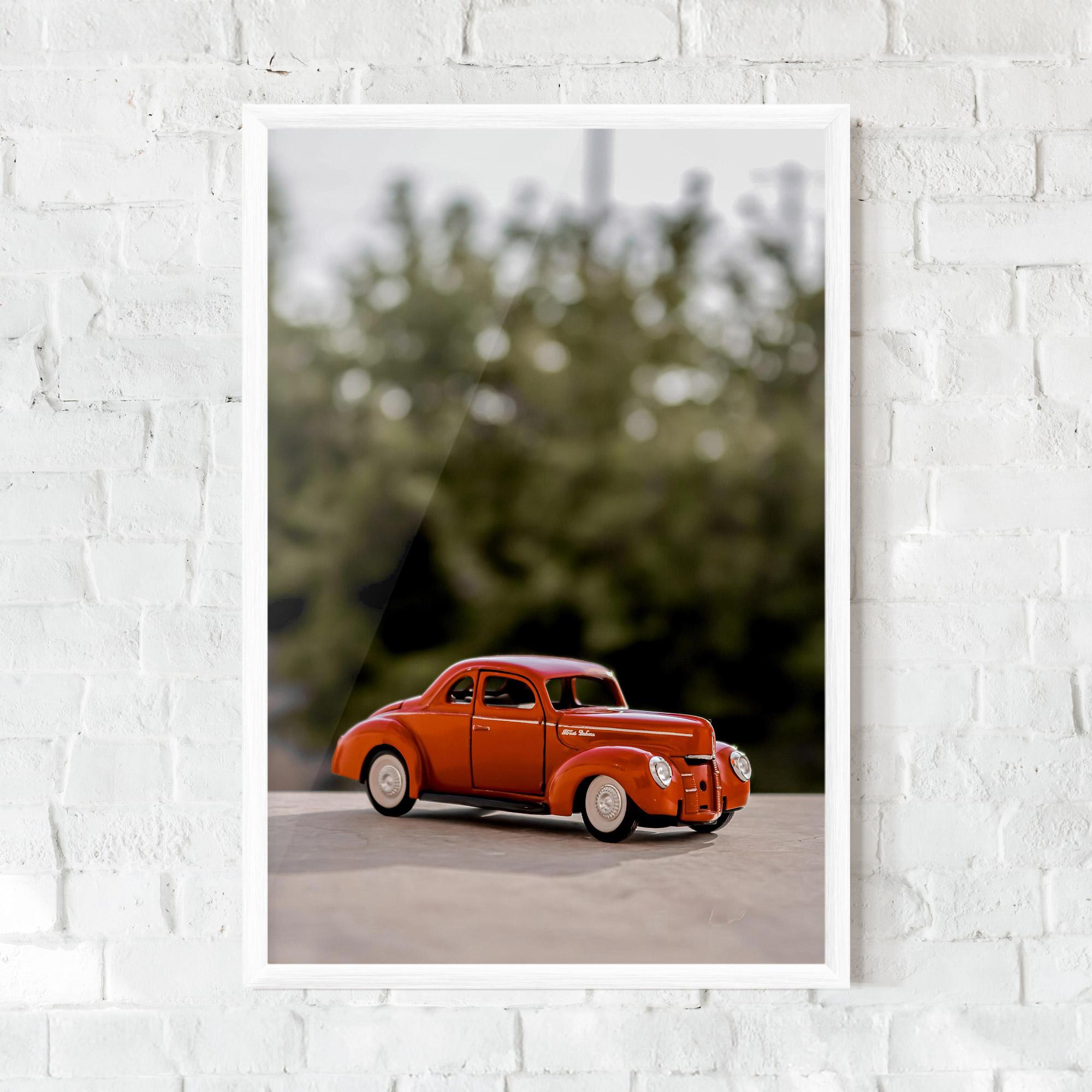 Poster Înrămat Vintage Orange Toy mockup 0