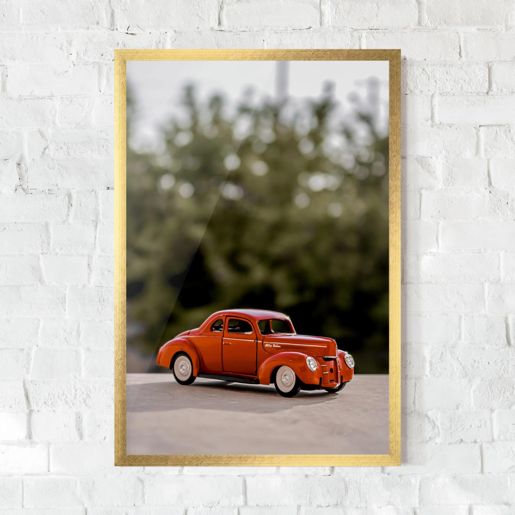 Poster Înrămat Vintage Orange Toy mockup 0