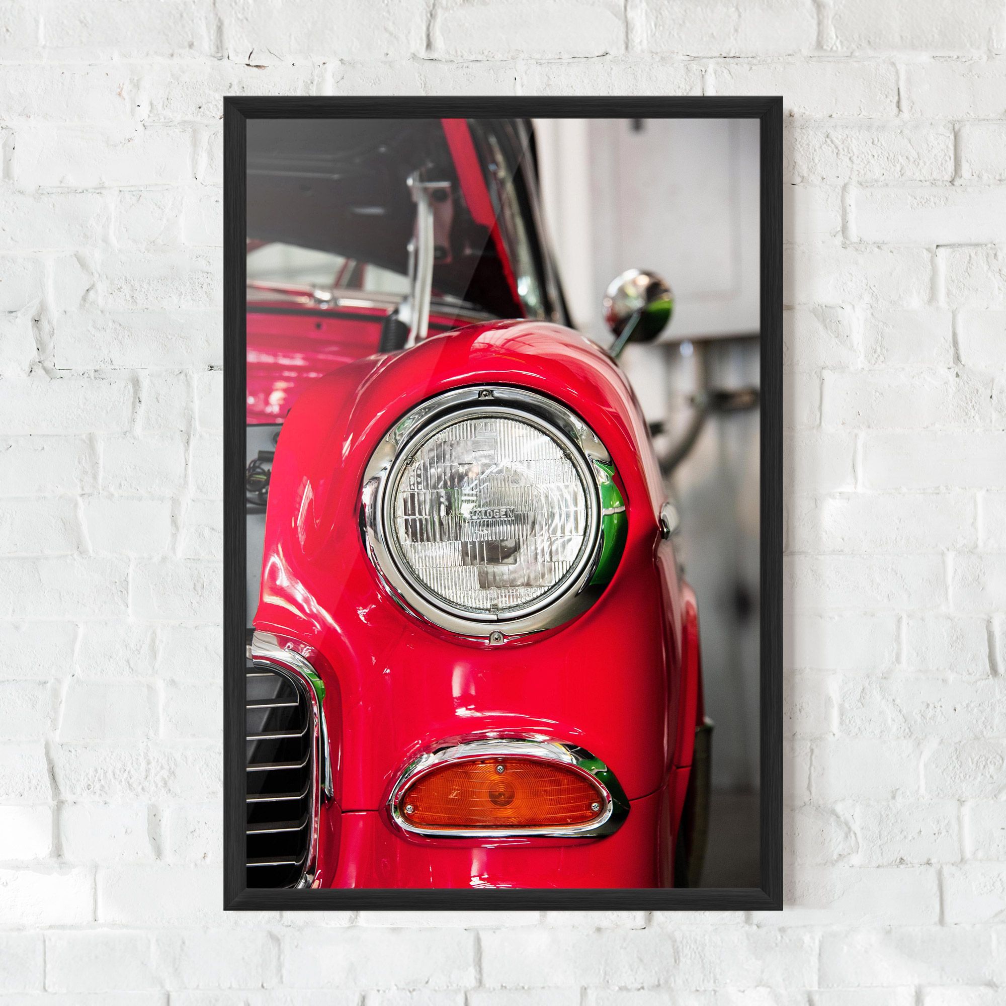 Closeup Red Car mockup 0