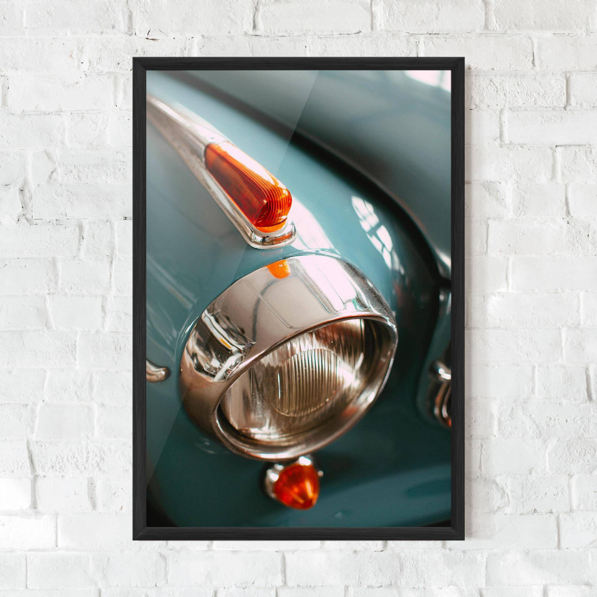 Poster Înrămat Green Closeup Car mockup 0