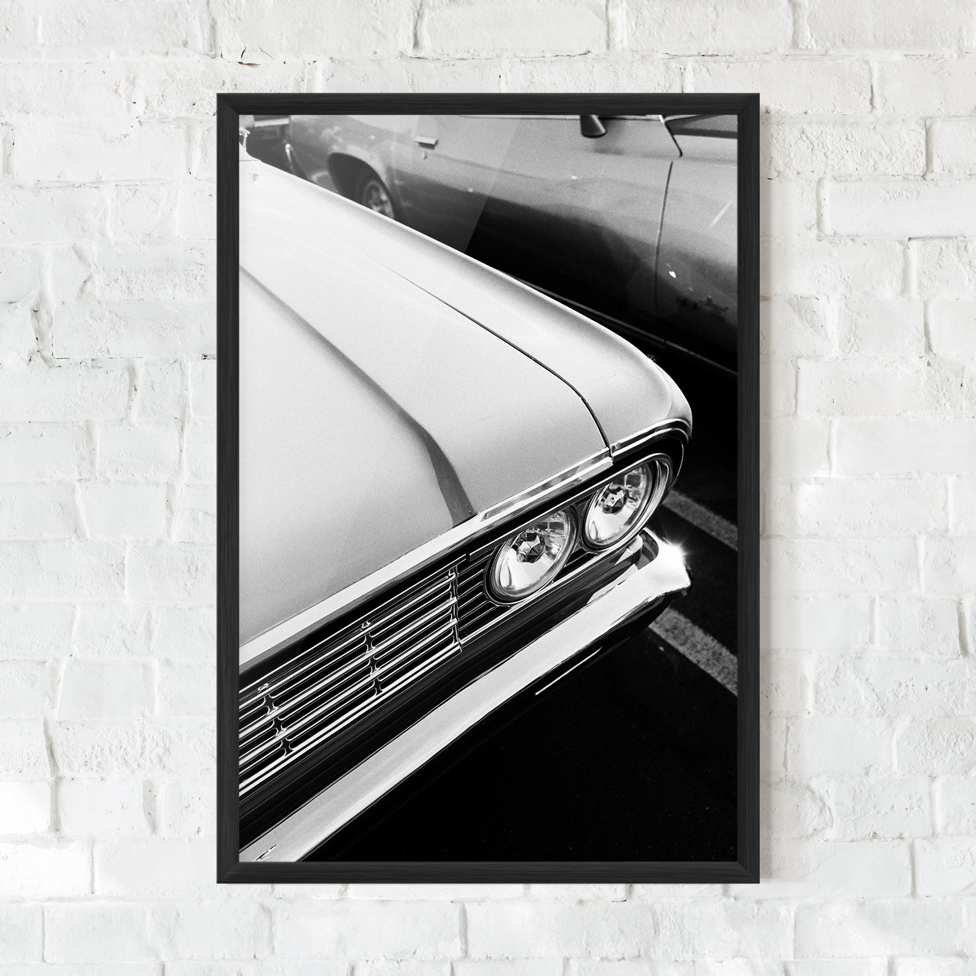 Grey Vintage Car mockup 0