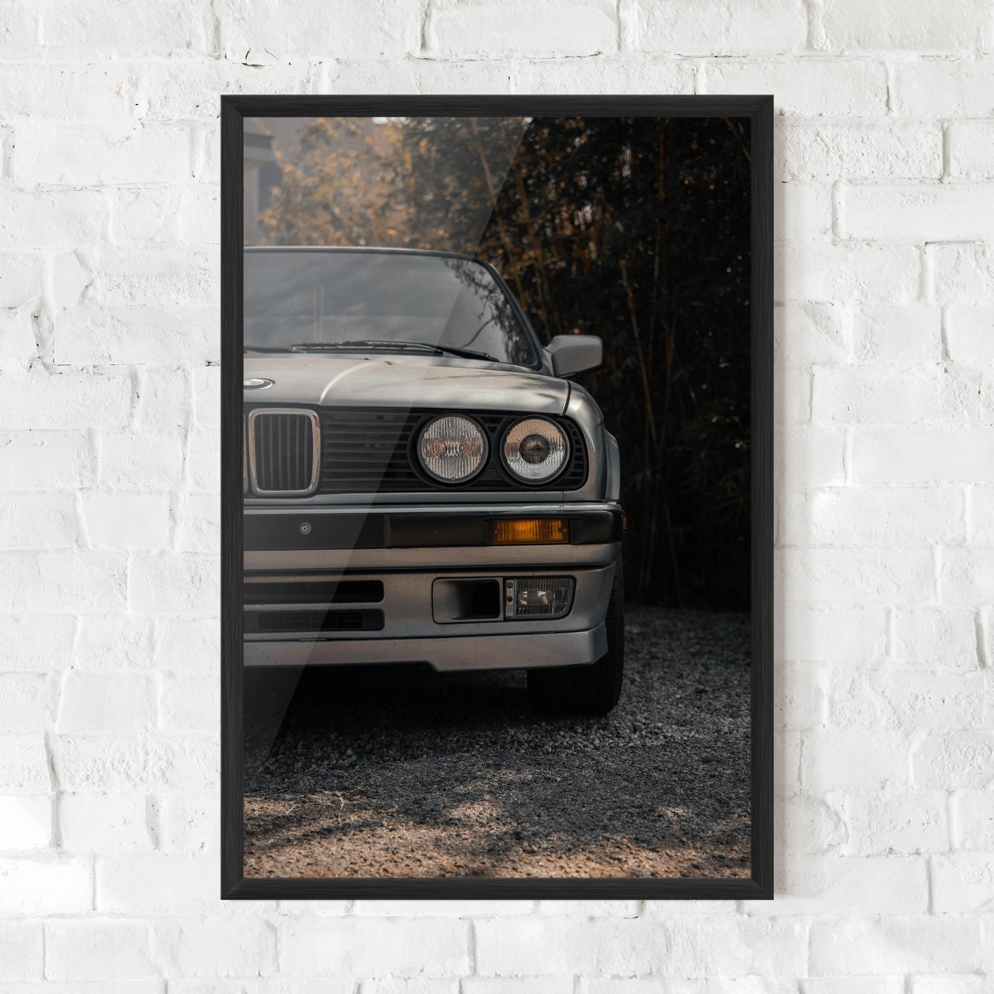 Poster Înrămat Old Bmw Car mockup 0
