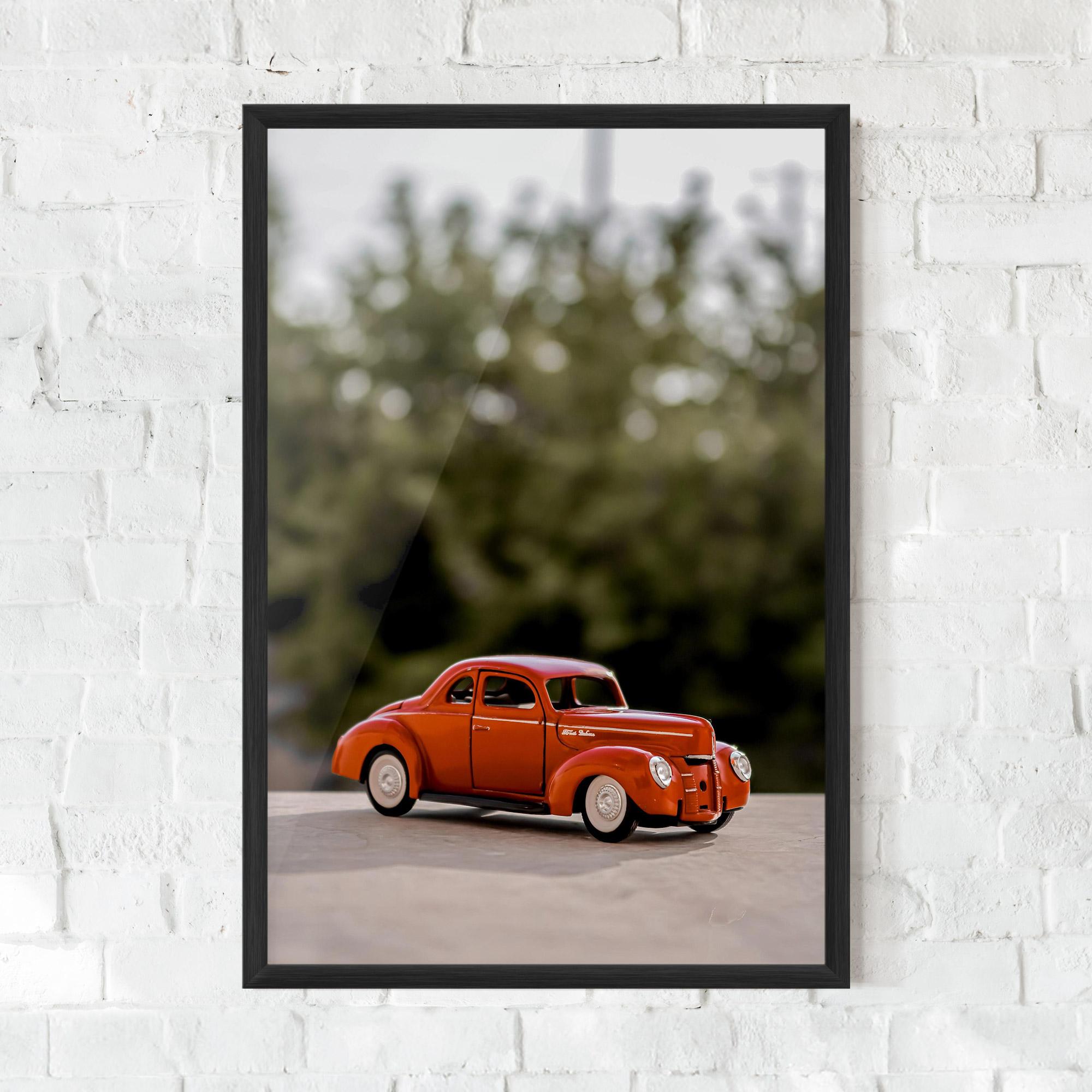 Poster Înrămat Vintage Orange Toy mockup 0