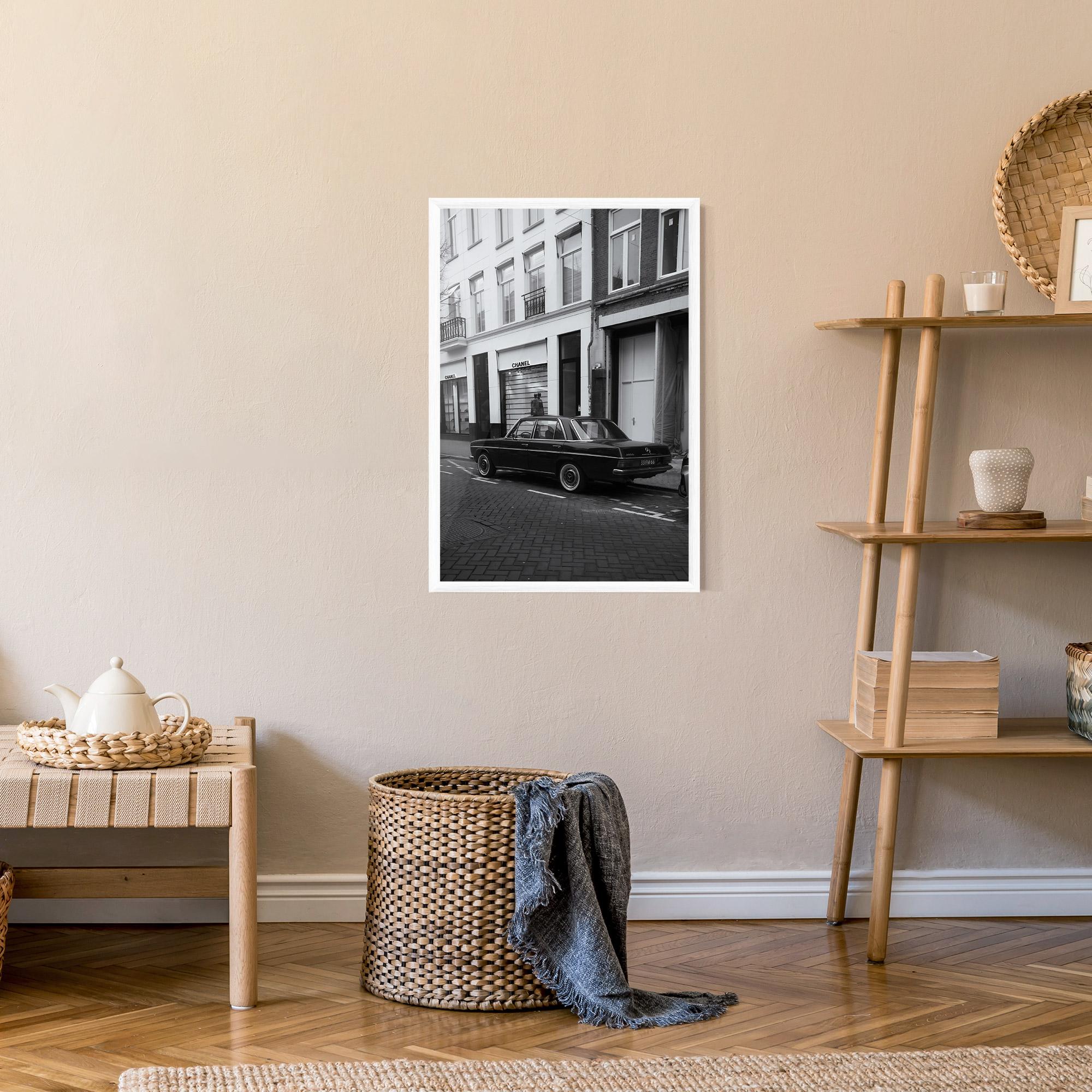 Poster Înrămat Black Old Car mockup 9