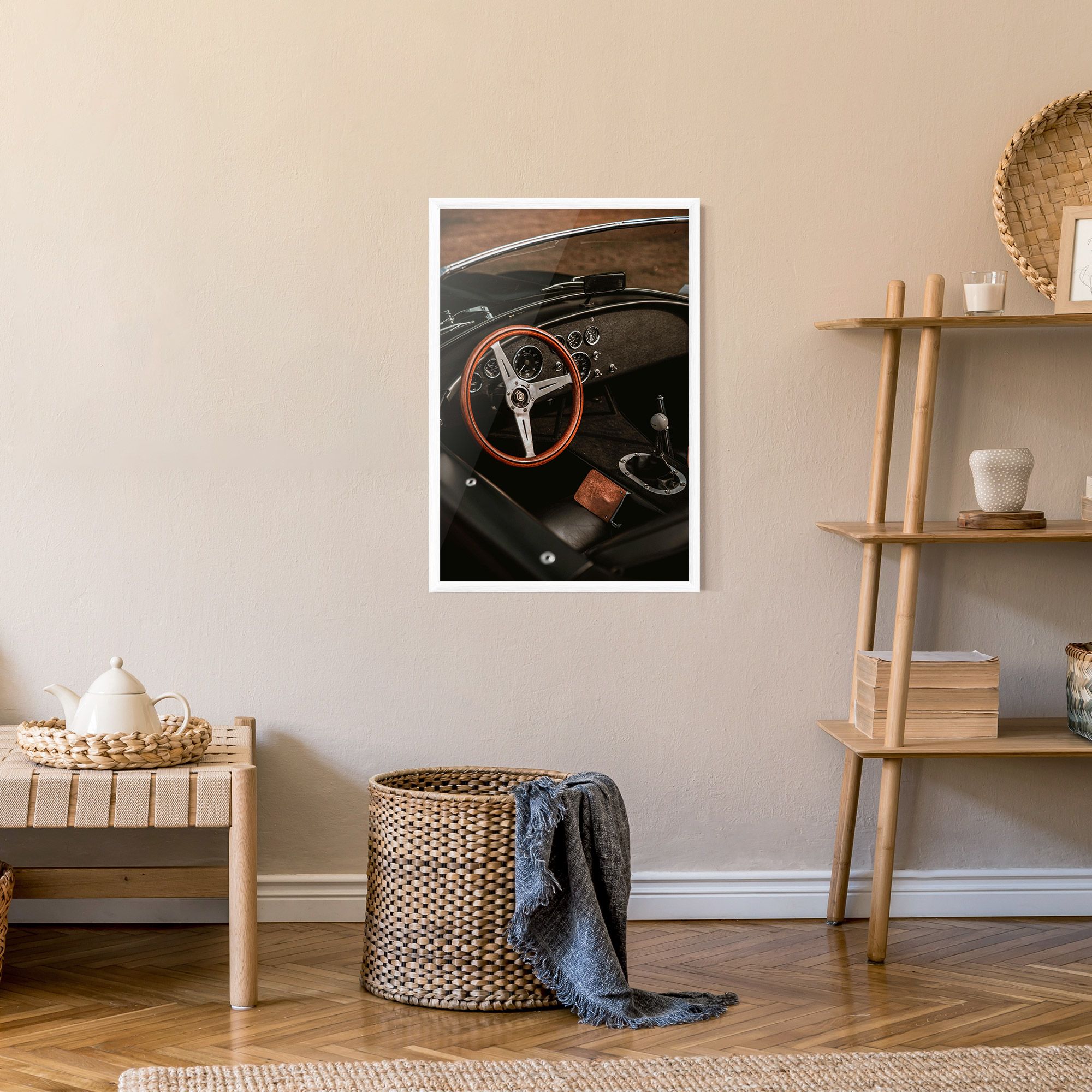 Orange Steering Wheel mockup 9