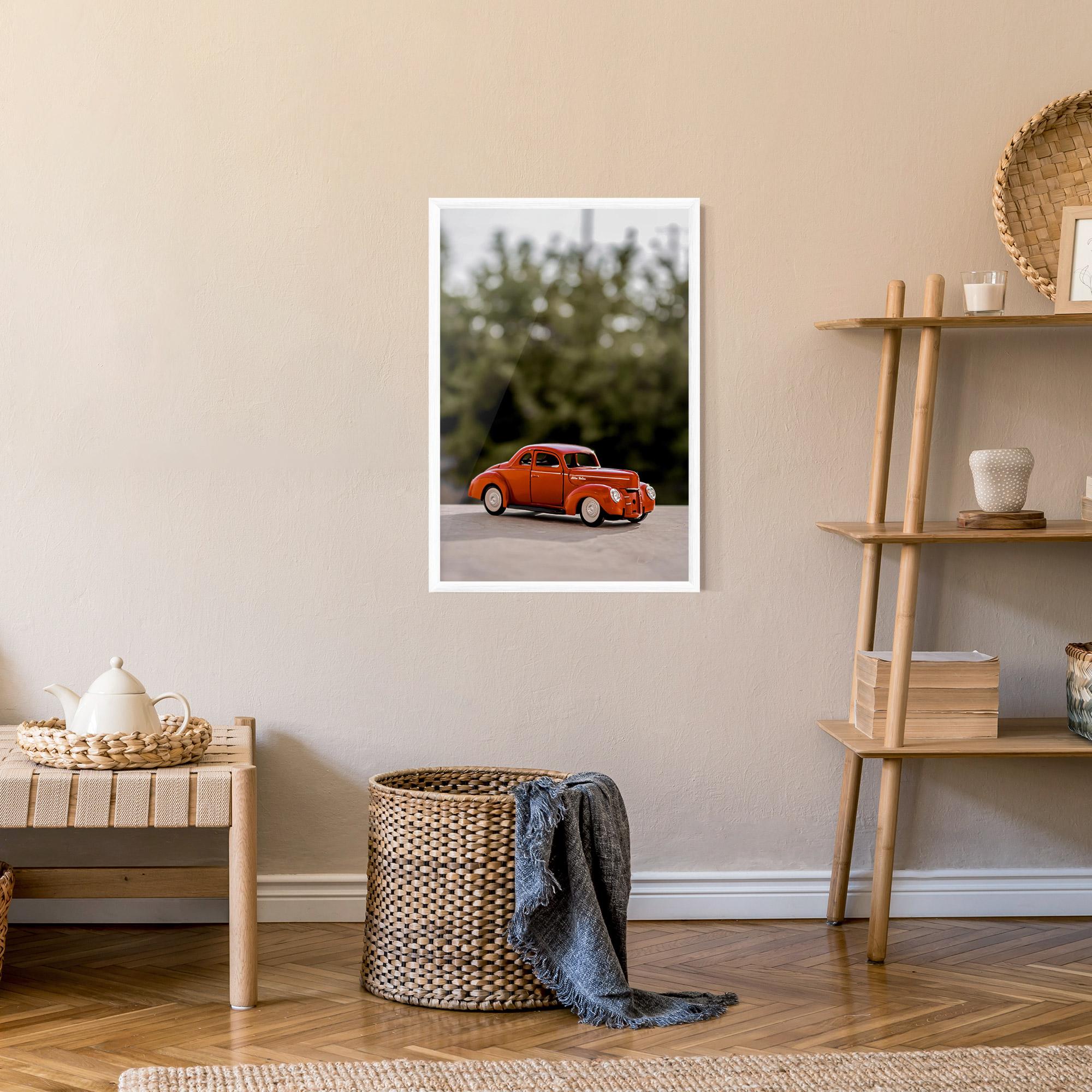 Poster Înrămat Vintage Orange Toy mockup 9