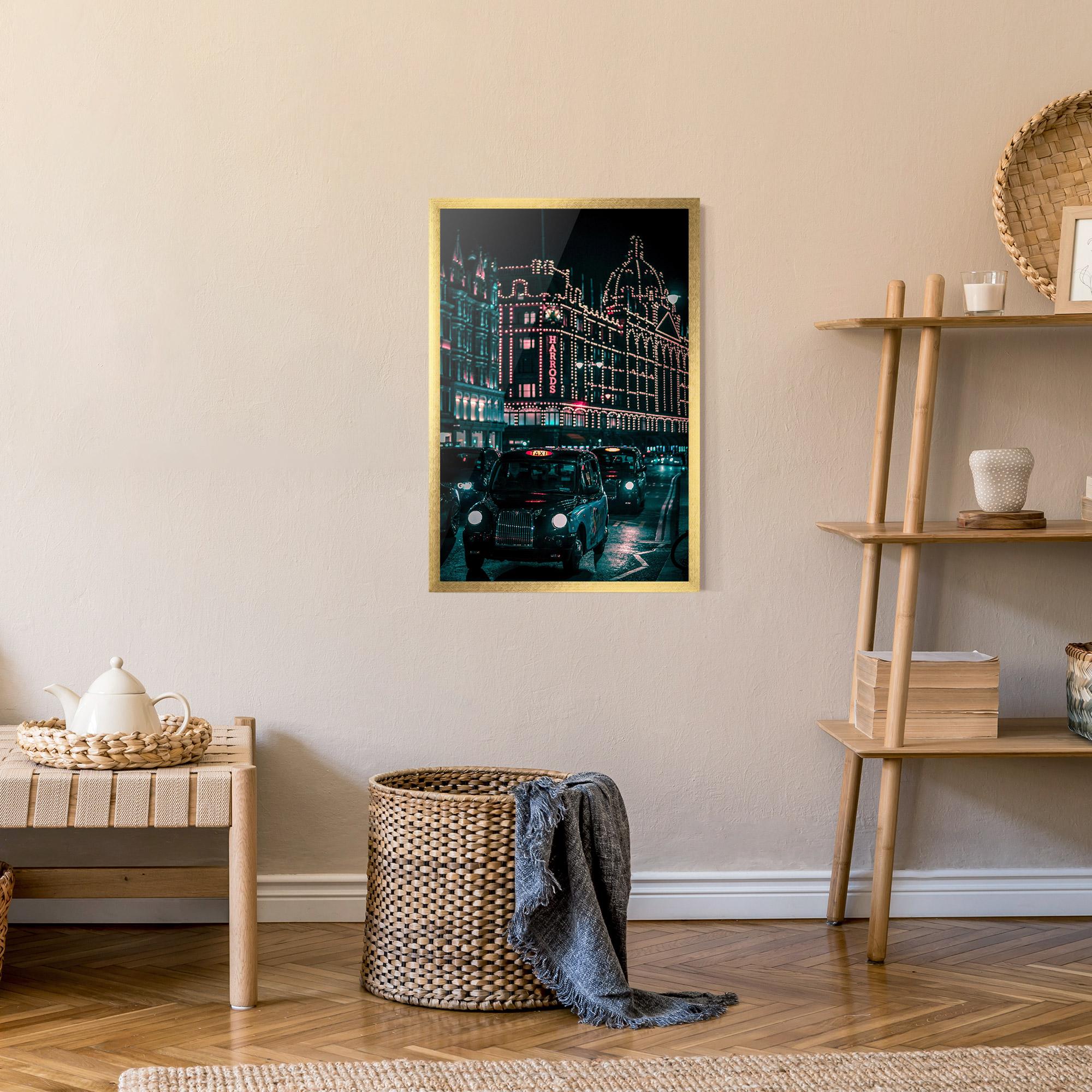 Poster Înrămat City Lights Car mockup 9