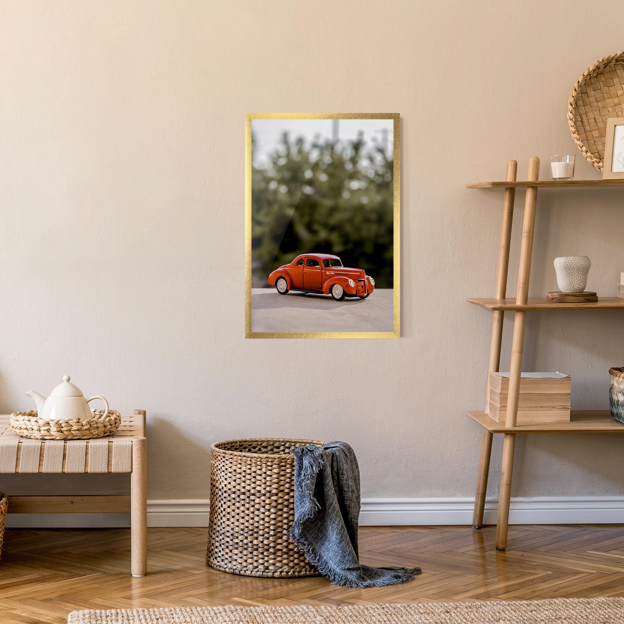 Poster Înrămat Vintage Orange Toy mockup 9