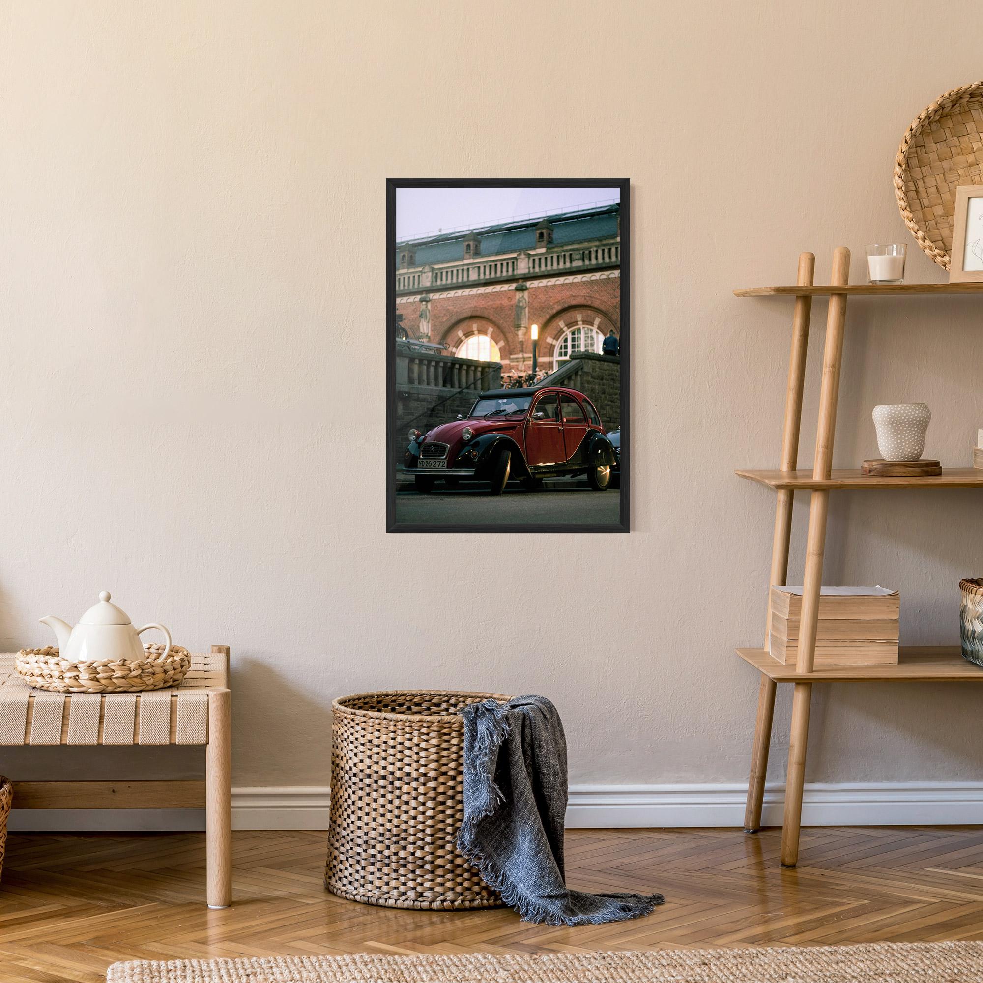 Poster Înrămat Beautiful Old Car mockup 9