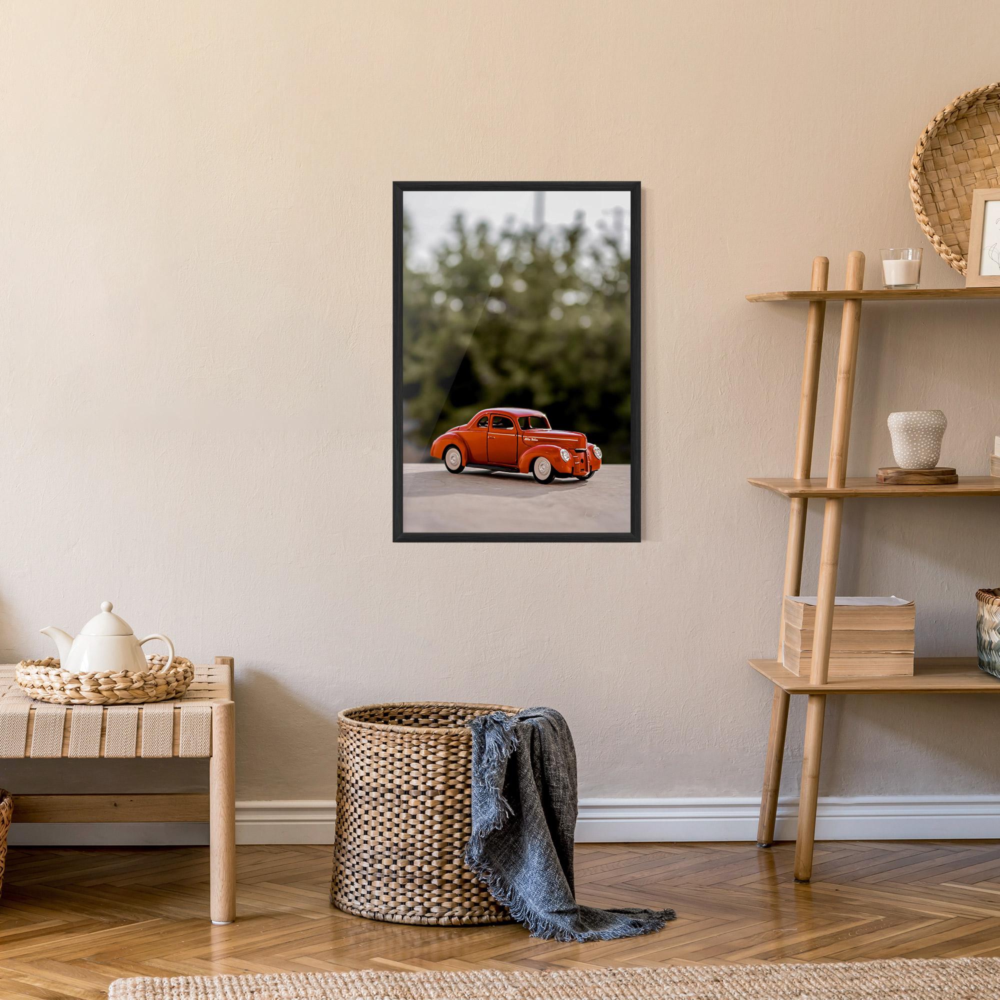 Poster Înrămat Vintage Orange Toy mockup 9