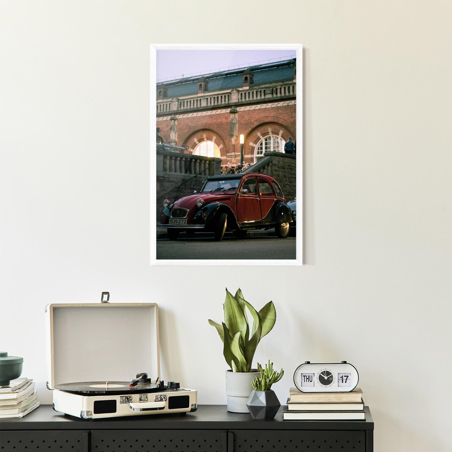 Poster Înrămat Beautiful Old Car mockup 2