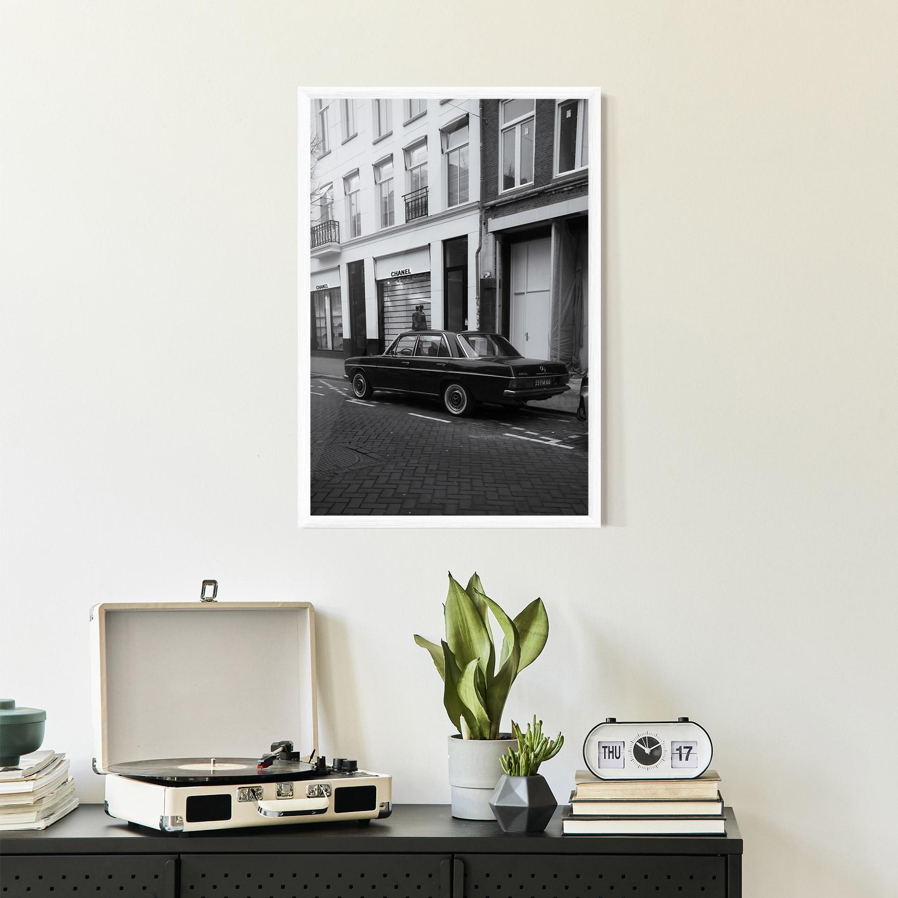 Poster Înrămat Black Old Car mockup 2
