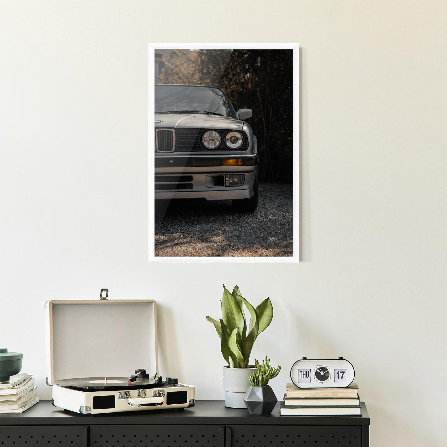 Poster Înrămat Old Bmw Car mockup 2