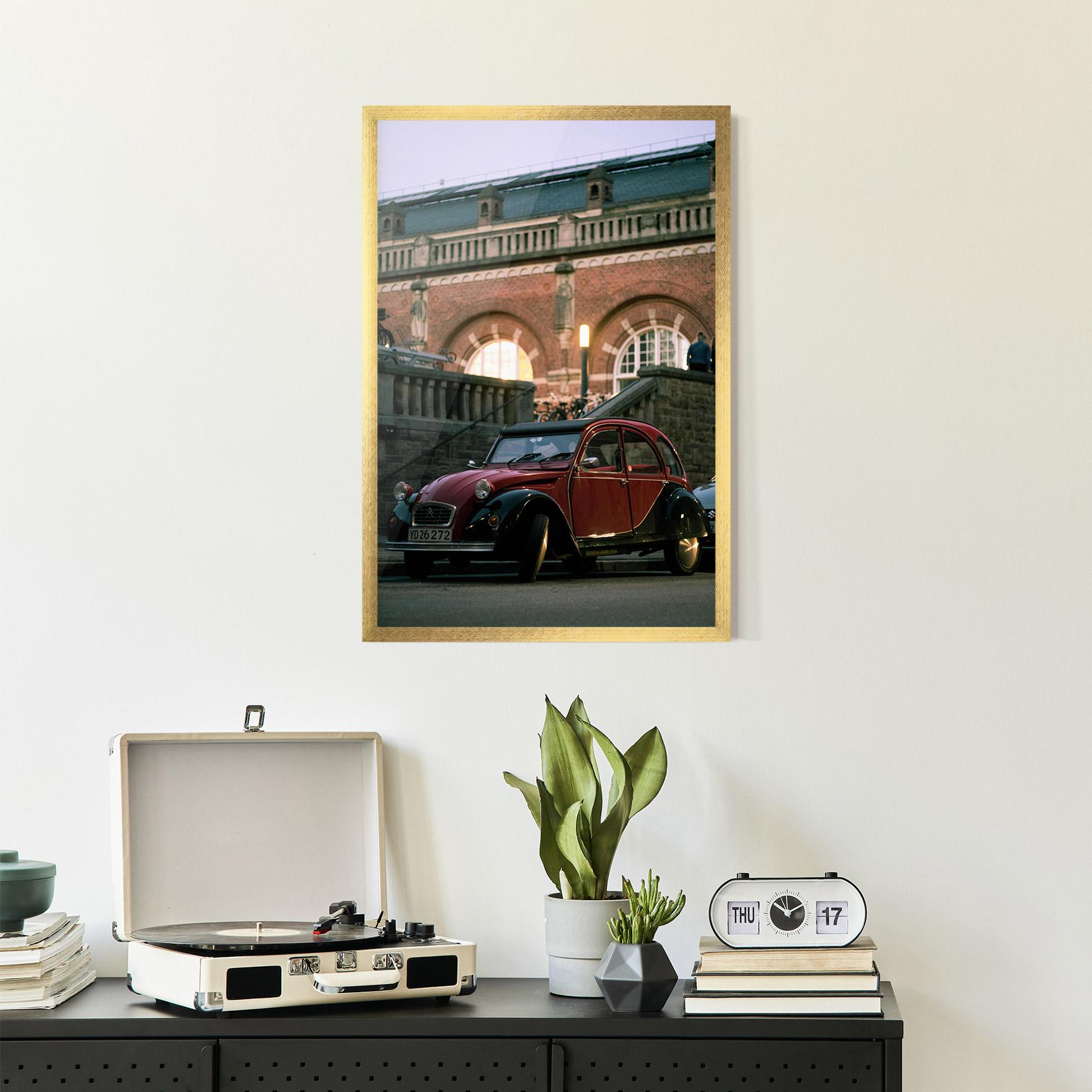 Poster Înrămat Beautiful Old Car mockup 2